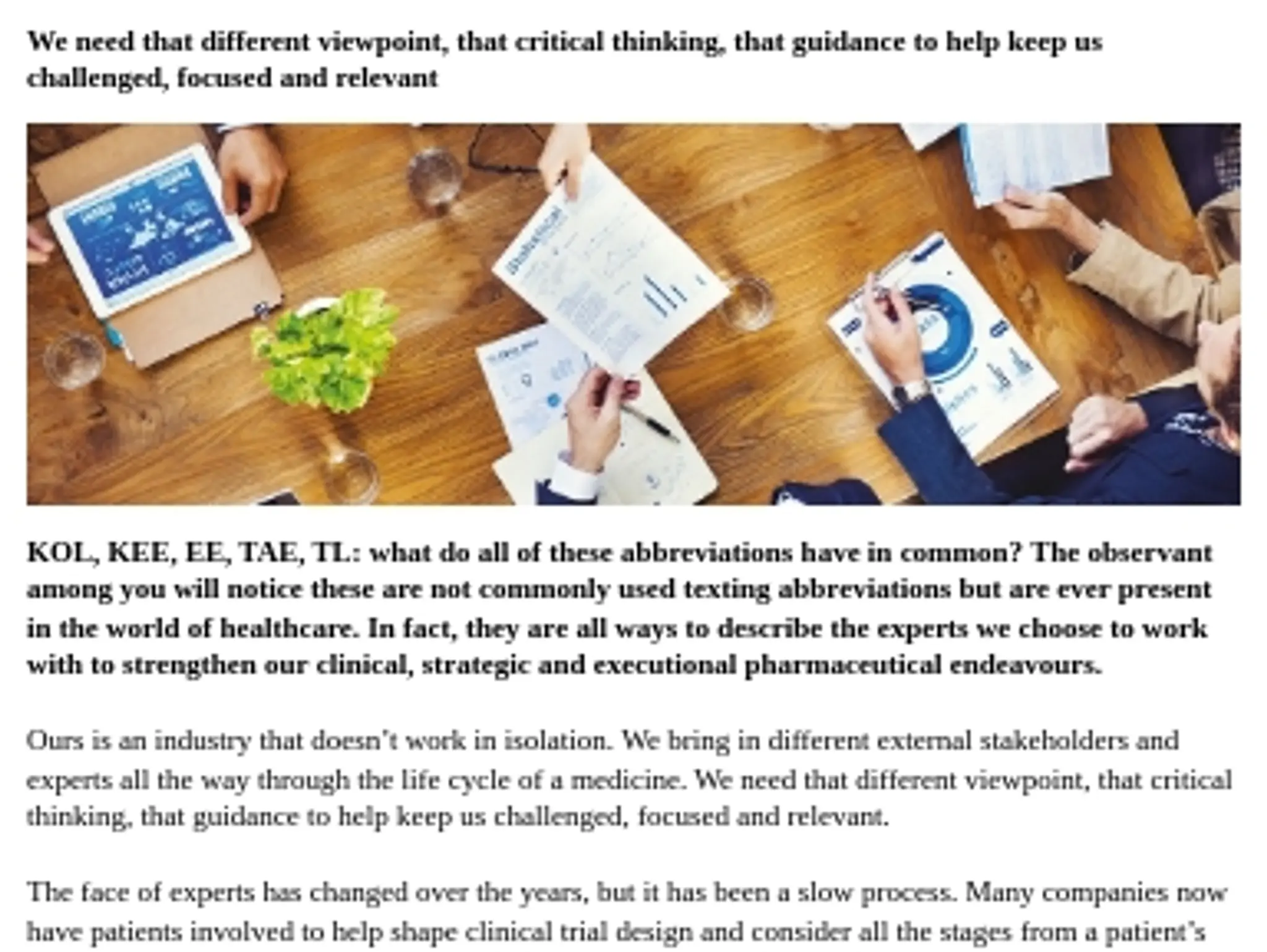 15 - Is it time to rethink expert engagement?