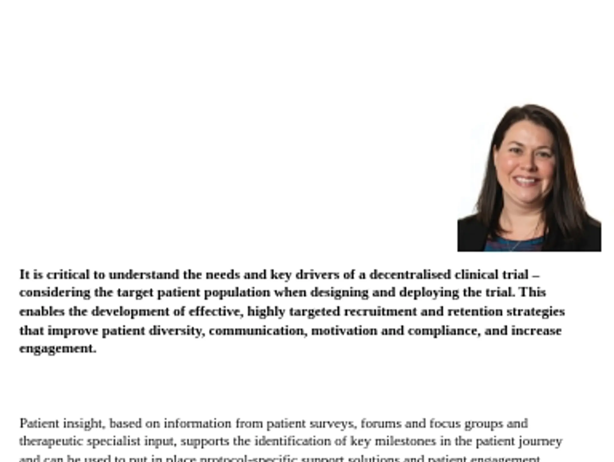 26 - Decentralised clinical trials: mapping patient pathways with a focus on patient-centricity