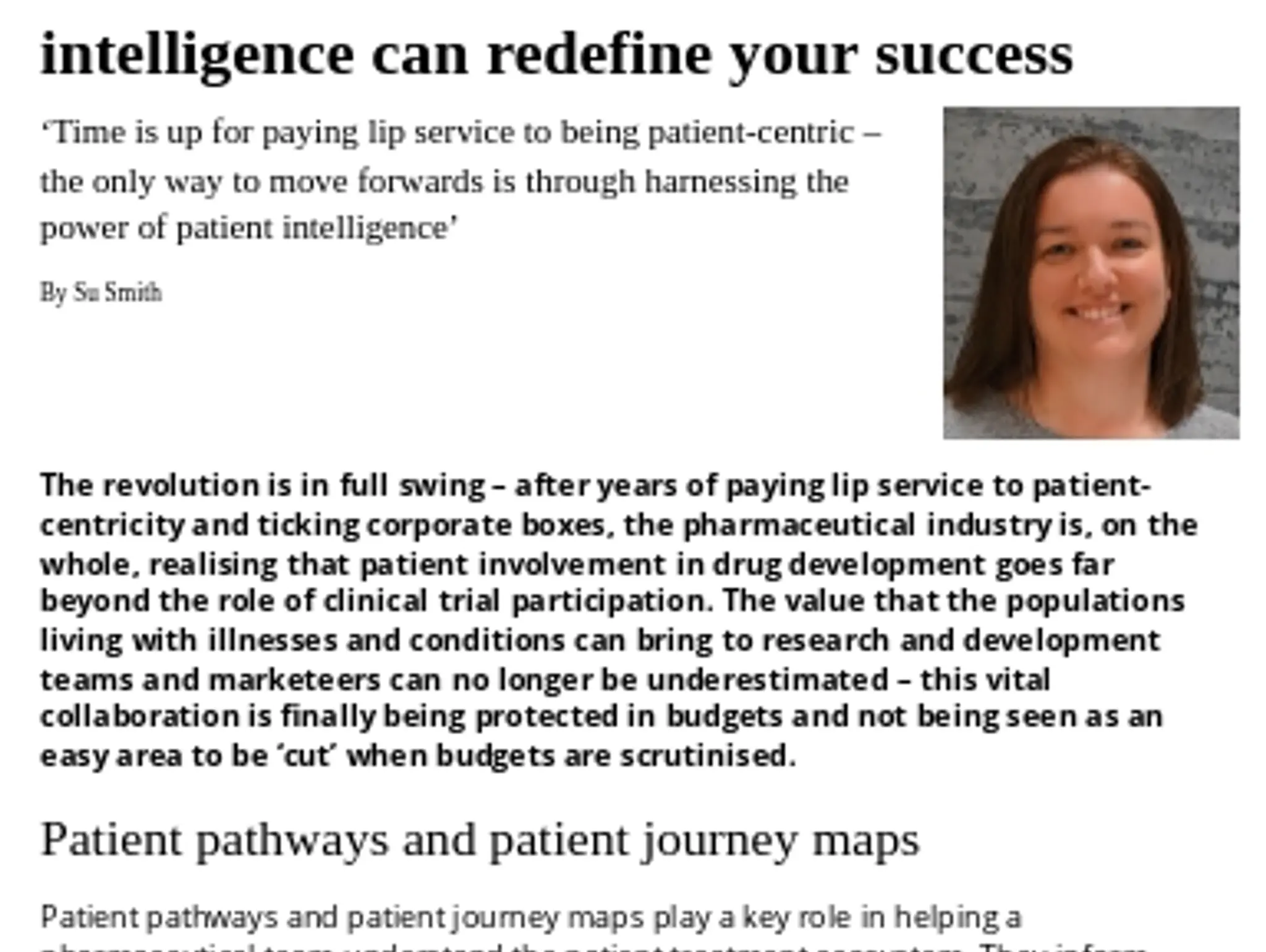 34 -  Mapping patient pathways – with a focus on patient-centricity