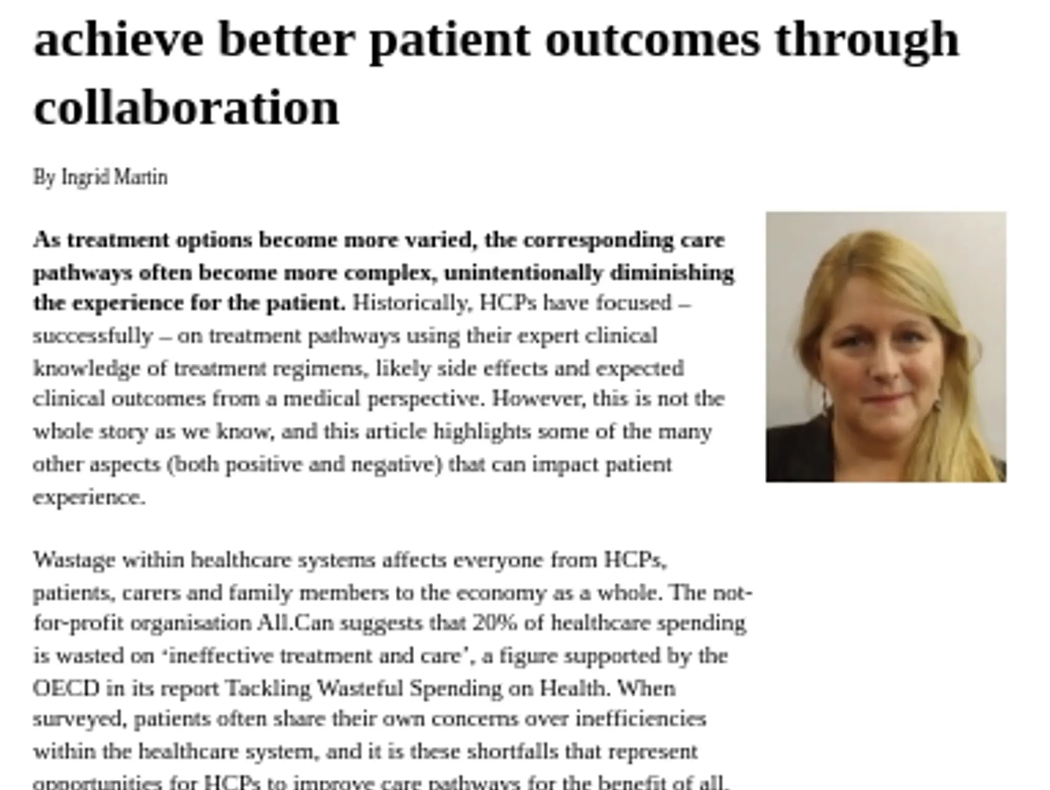 38 - Mapping patient pathways with a focus on patient-centricity: the role of medical education