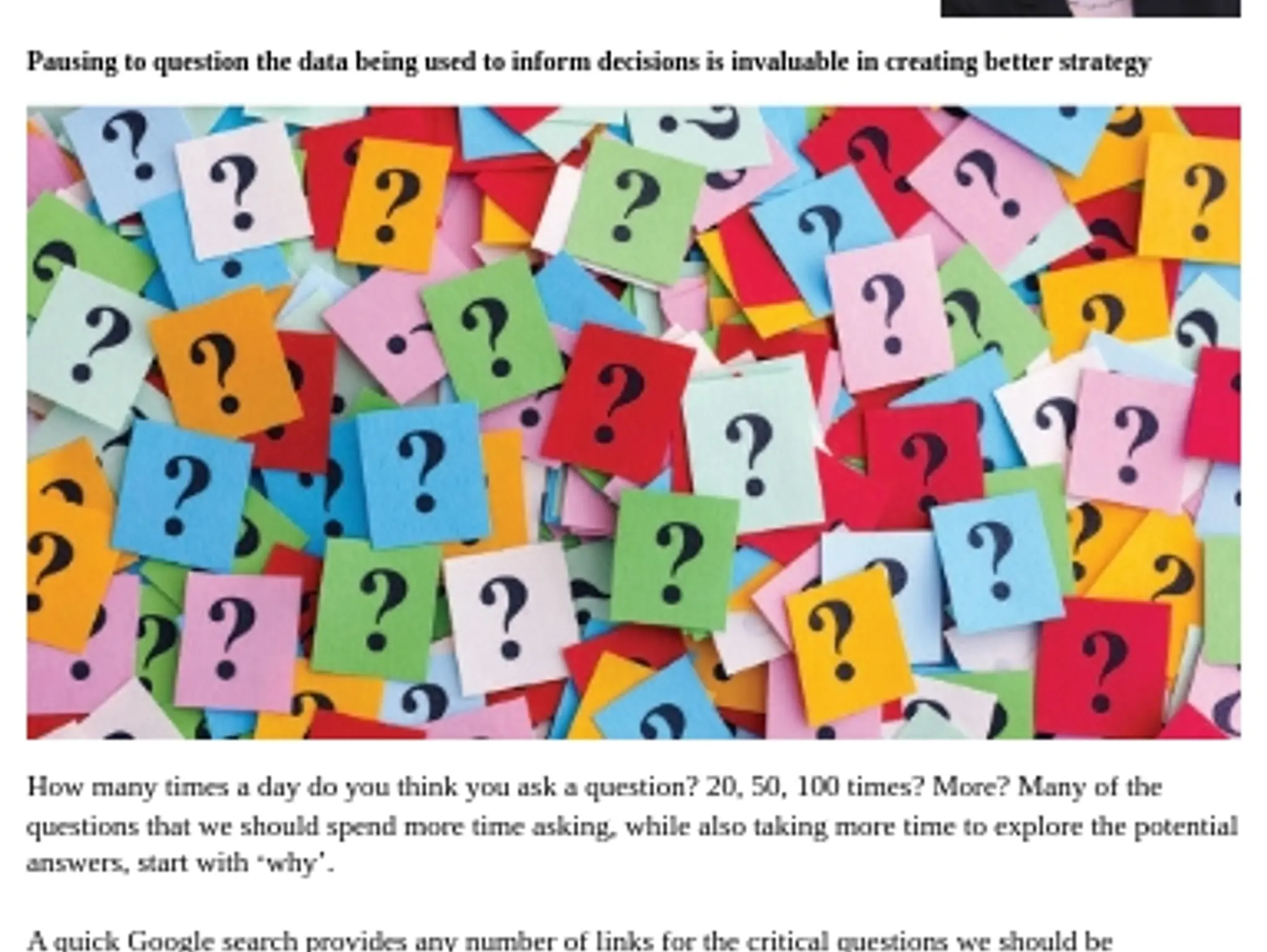 15 - PHARMA MARKETERS’ BLOG - Asking better questions to inform a stronger strategy