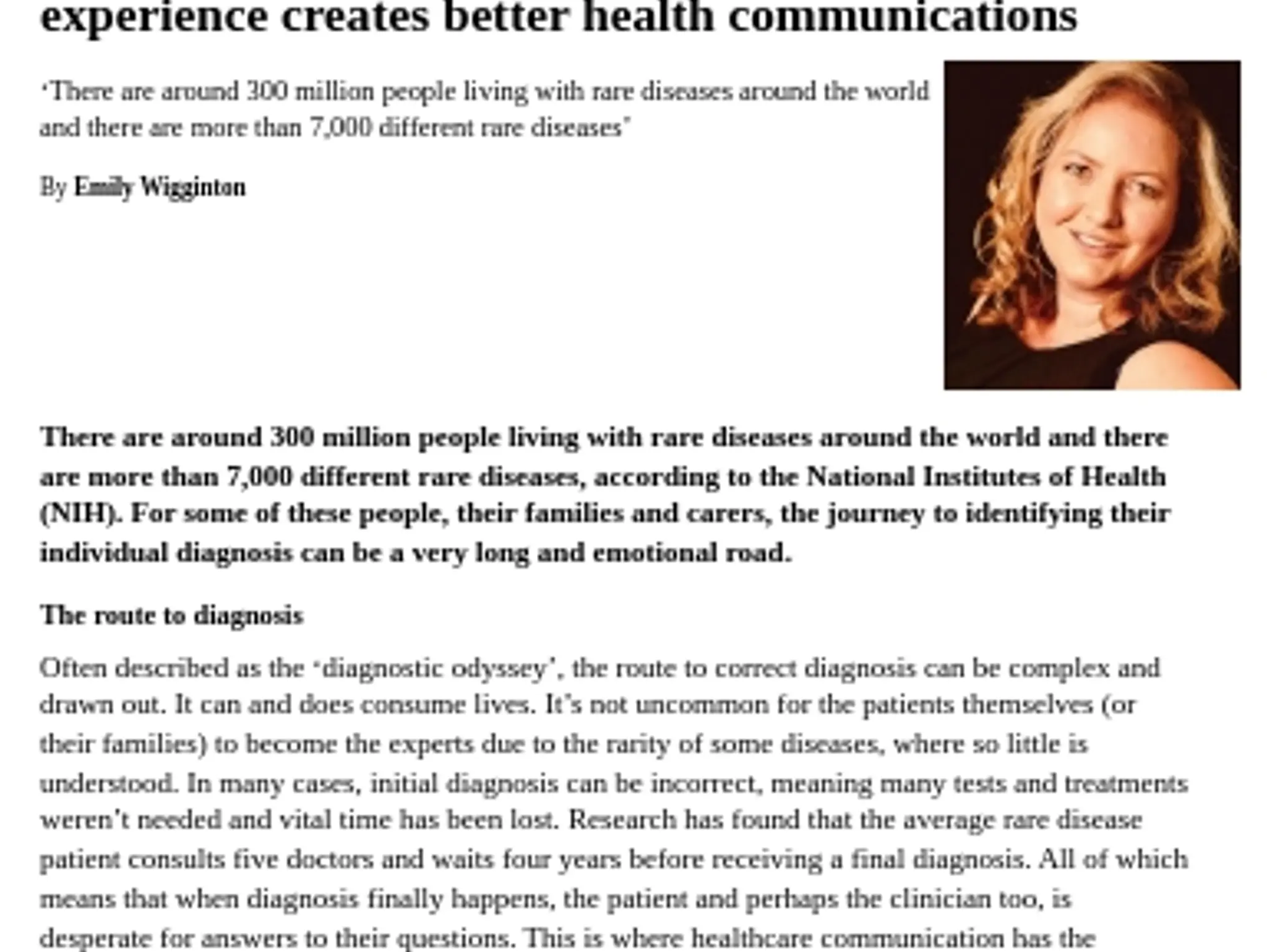 19 - TL Bedrock - How understanding the rare disease patient’s lived experience creates better health communications