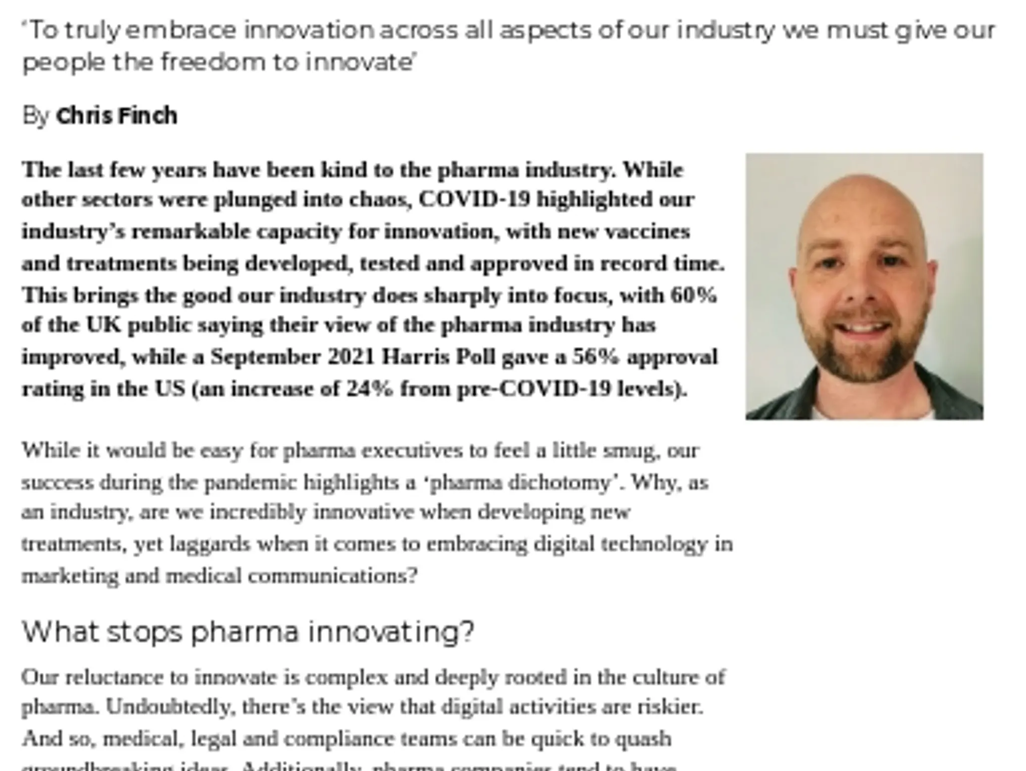27 - TL EARTHWARE - The pharma dichotomy