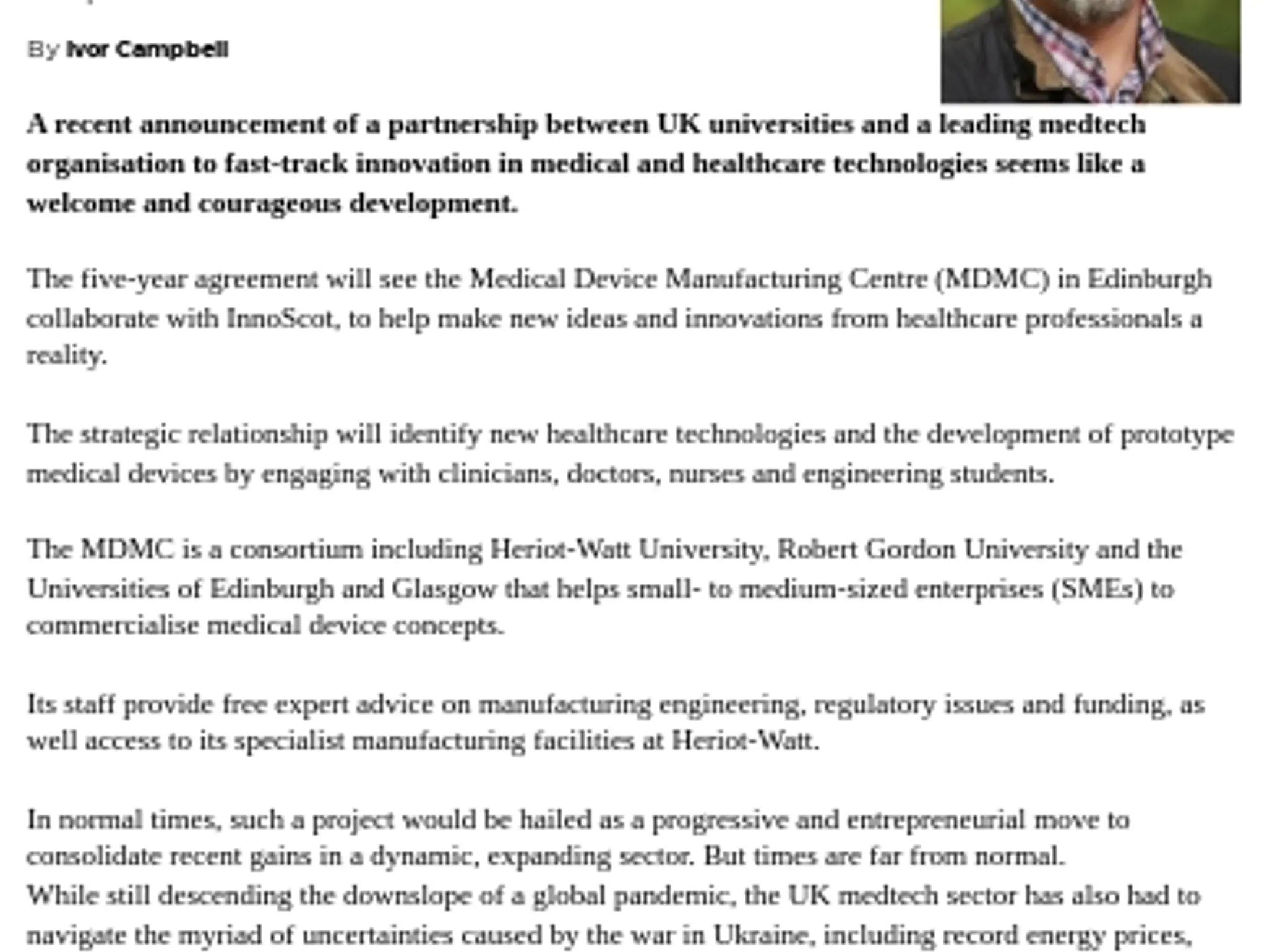 40-41 -  MEDTECH AND HEALTHCARE - The future of medtech is in the past