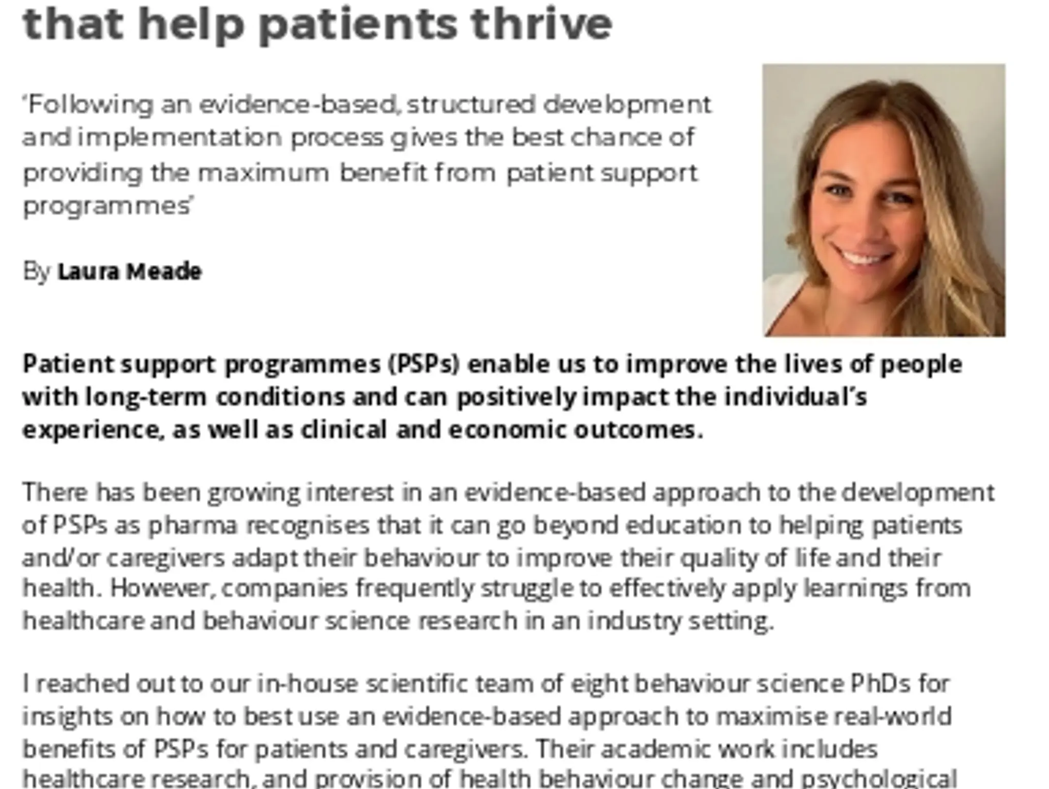 34 - TL SPROUT HEALTH SOLUTIONS - Creating patient support programmes that help patients thrive