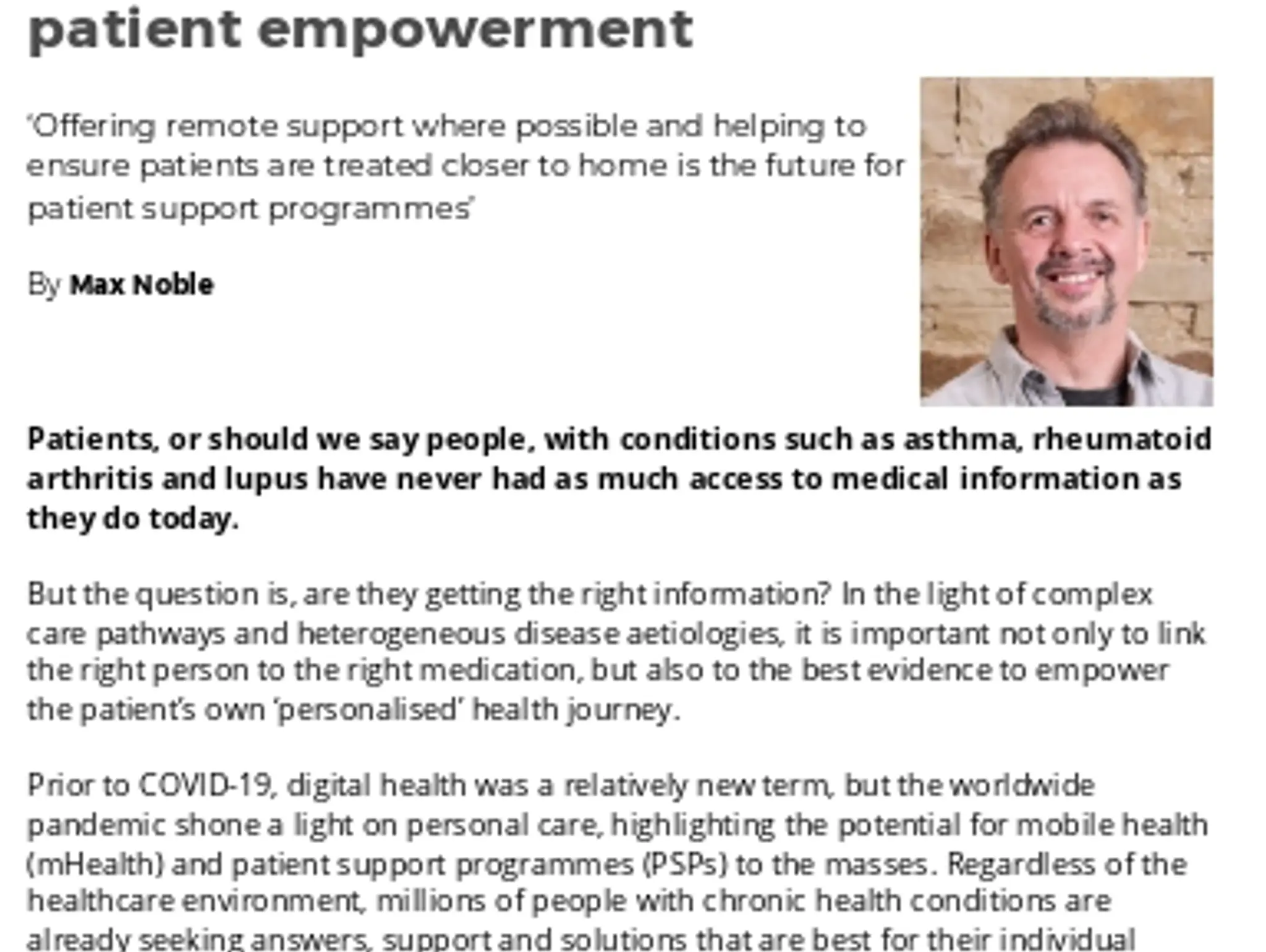 35 - TL VISFO HEALTH - Looking to the future of patient empowerment