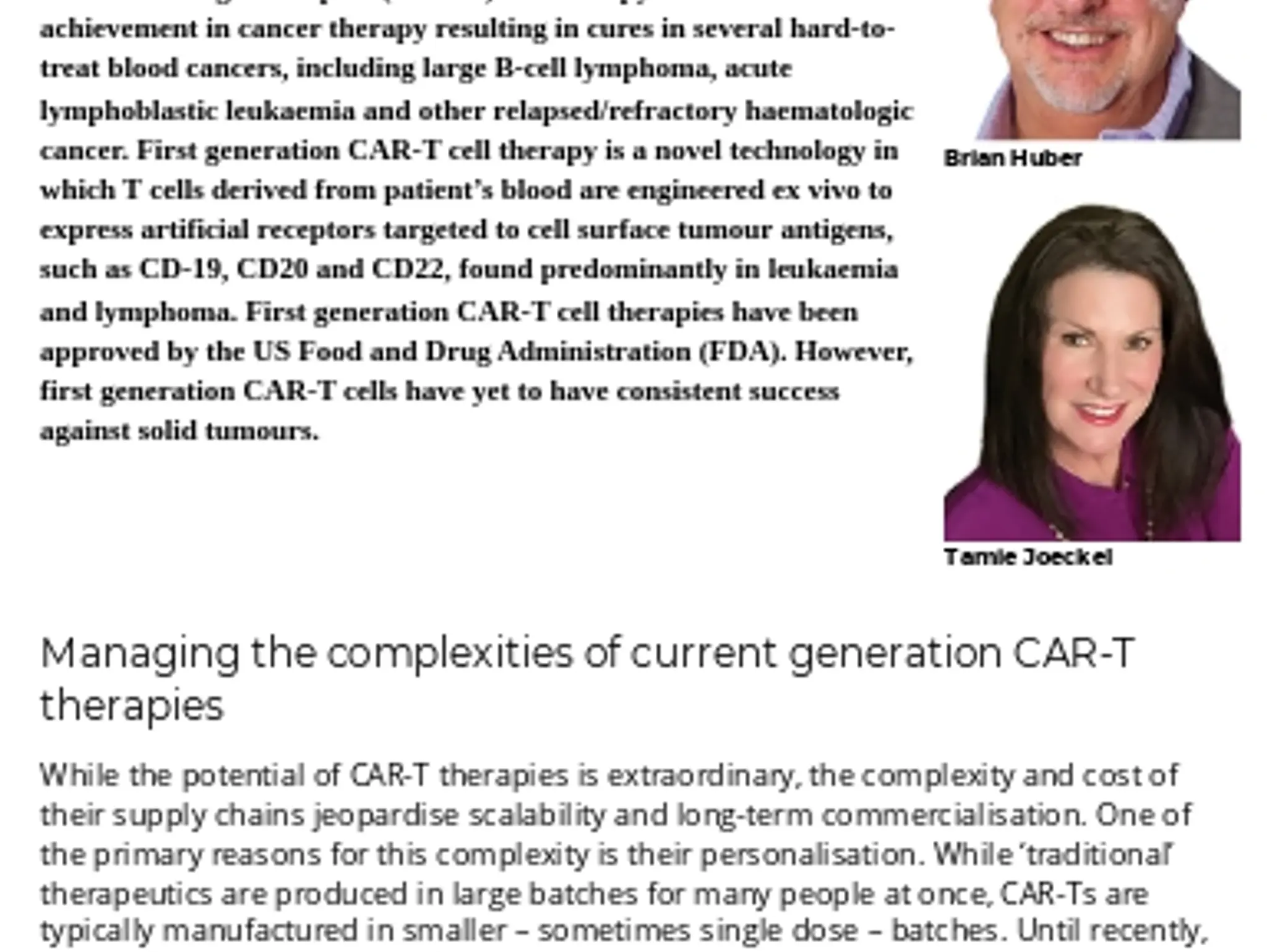 18-19 - CAR-T CELL THERAPY - CAR-T cell therapy in oncology