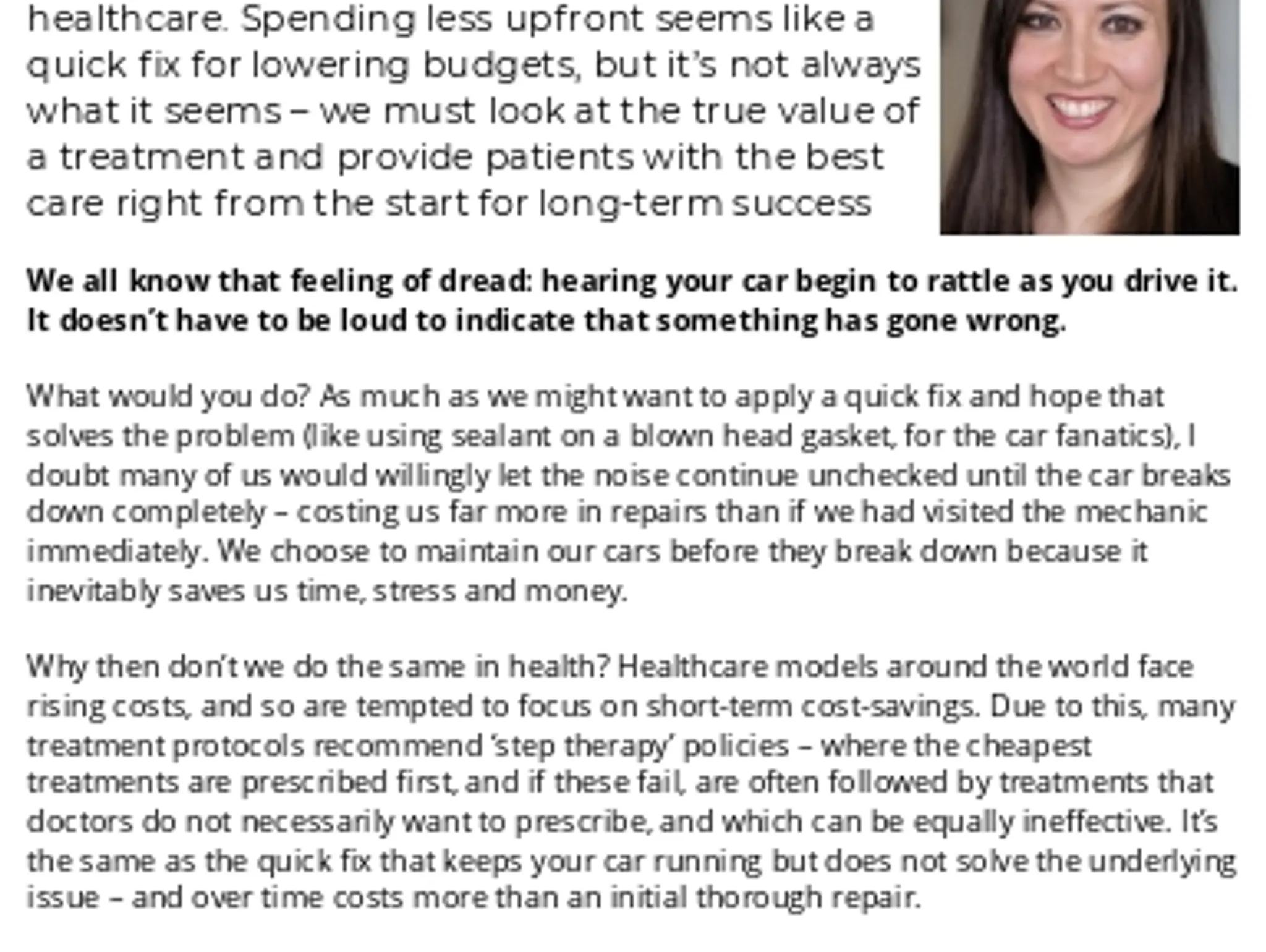 24-25 - VALUE-BASED HEALTHCARE - The importance of value  when treating patients
