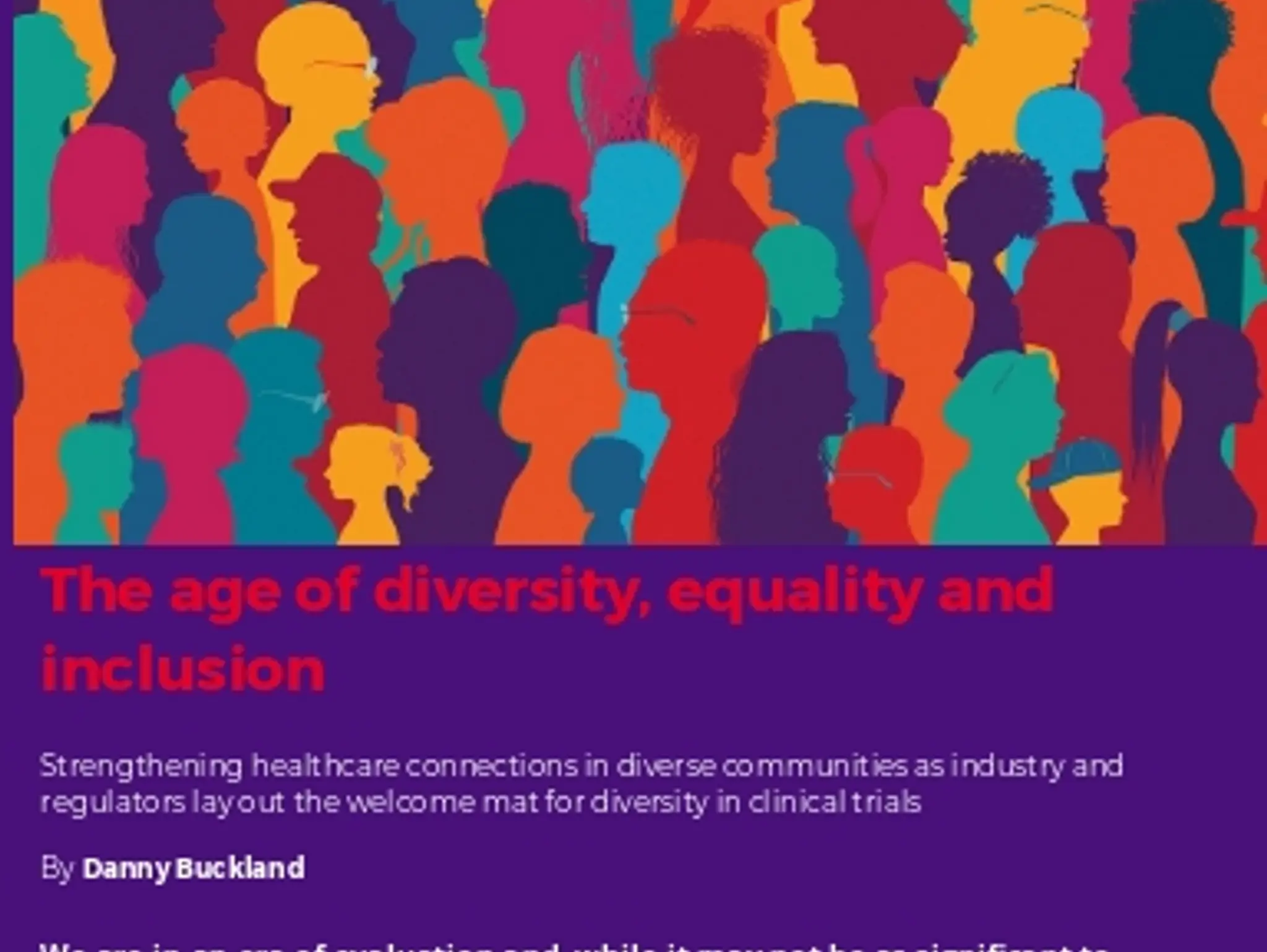30-31 -  CLINICAL TRIALS - The age of diversity, equality and inclusion