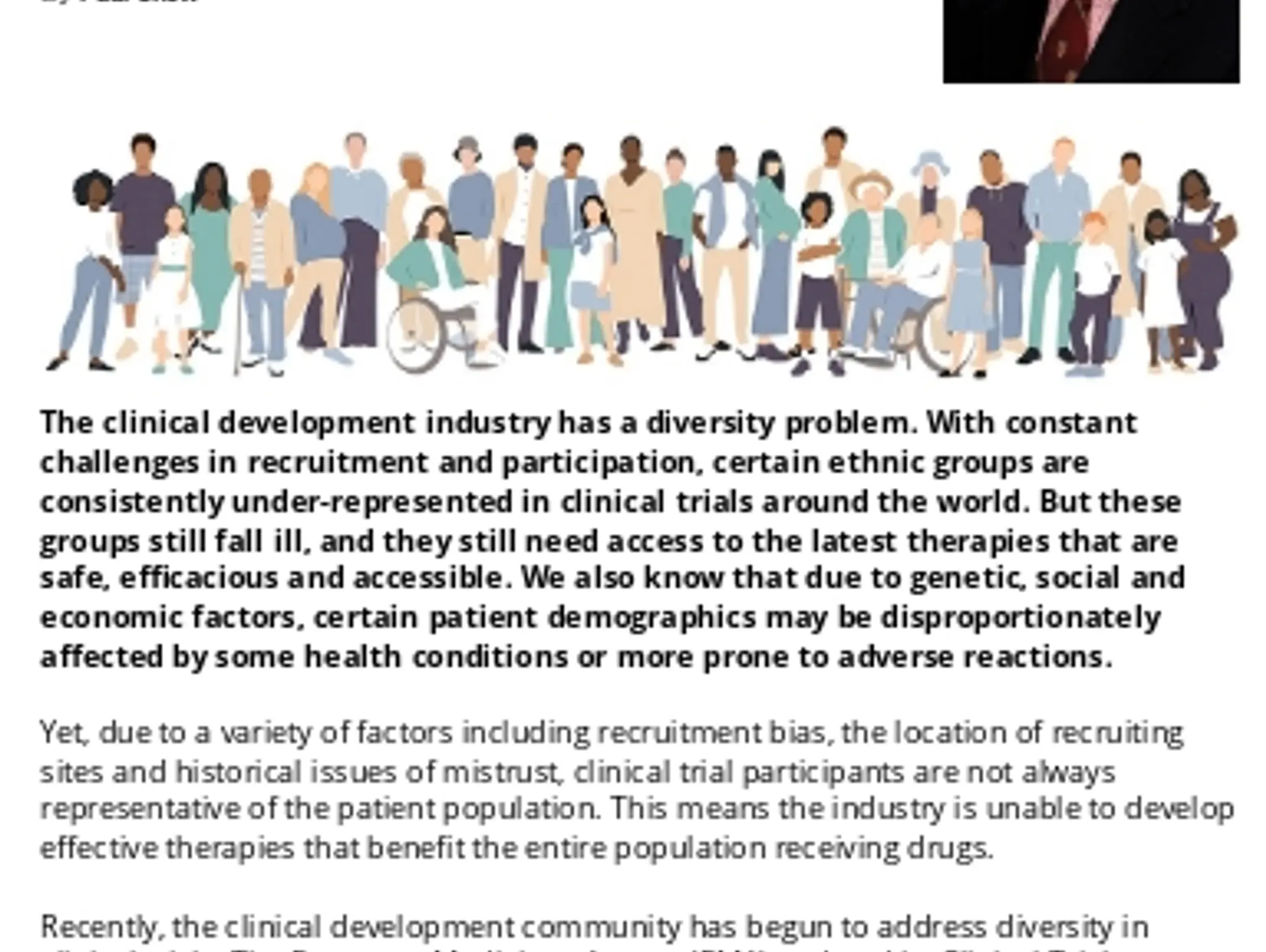 18-19 - DIVERSITY IN CLINICAL TRIALS - Addressing the diversity issue in clinical trials