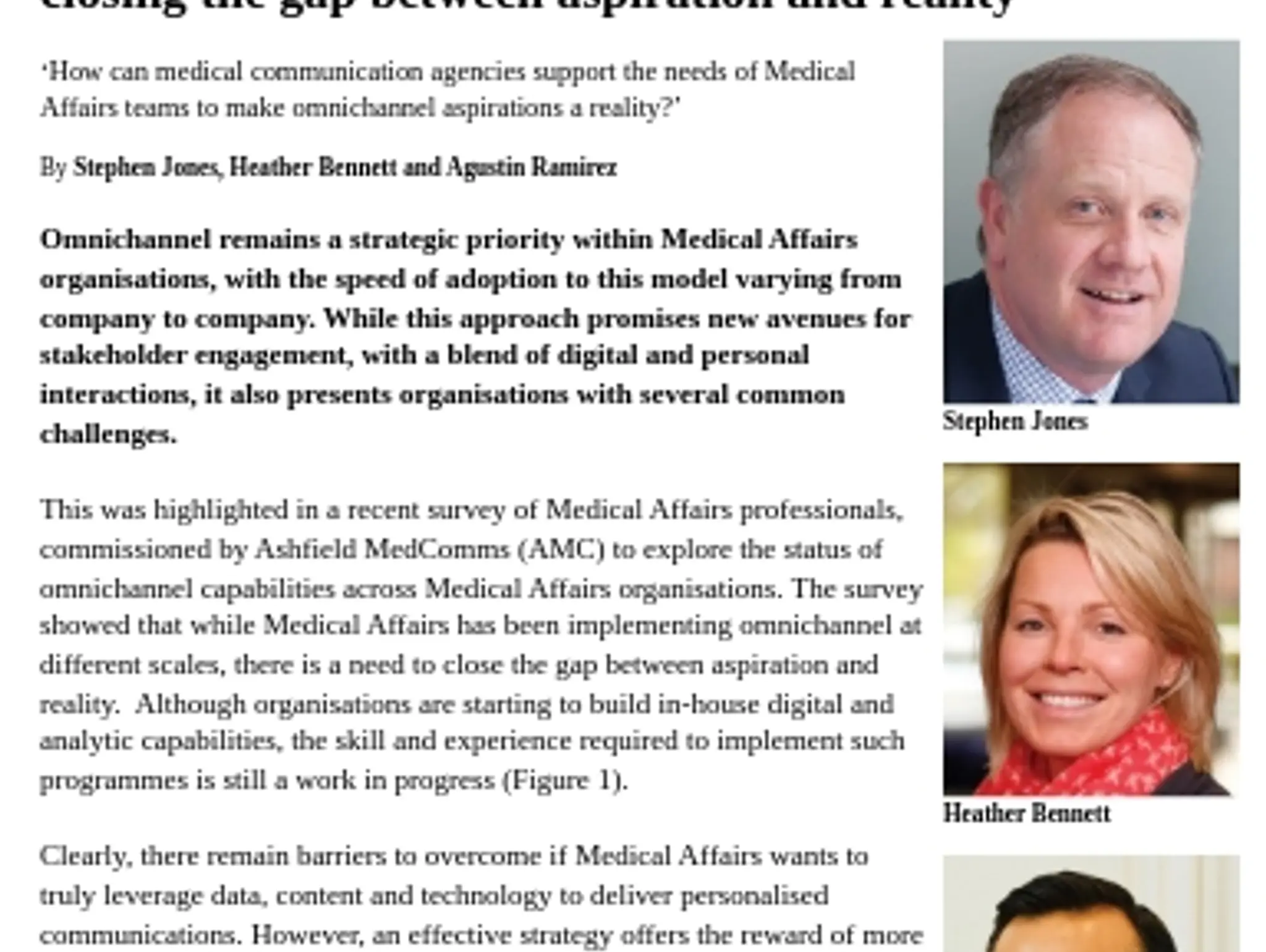 20-21 - TL INIZIO - Omnichannel communications in Medical Affairs: closing the gap between aspiration and reality