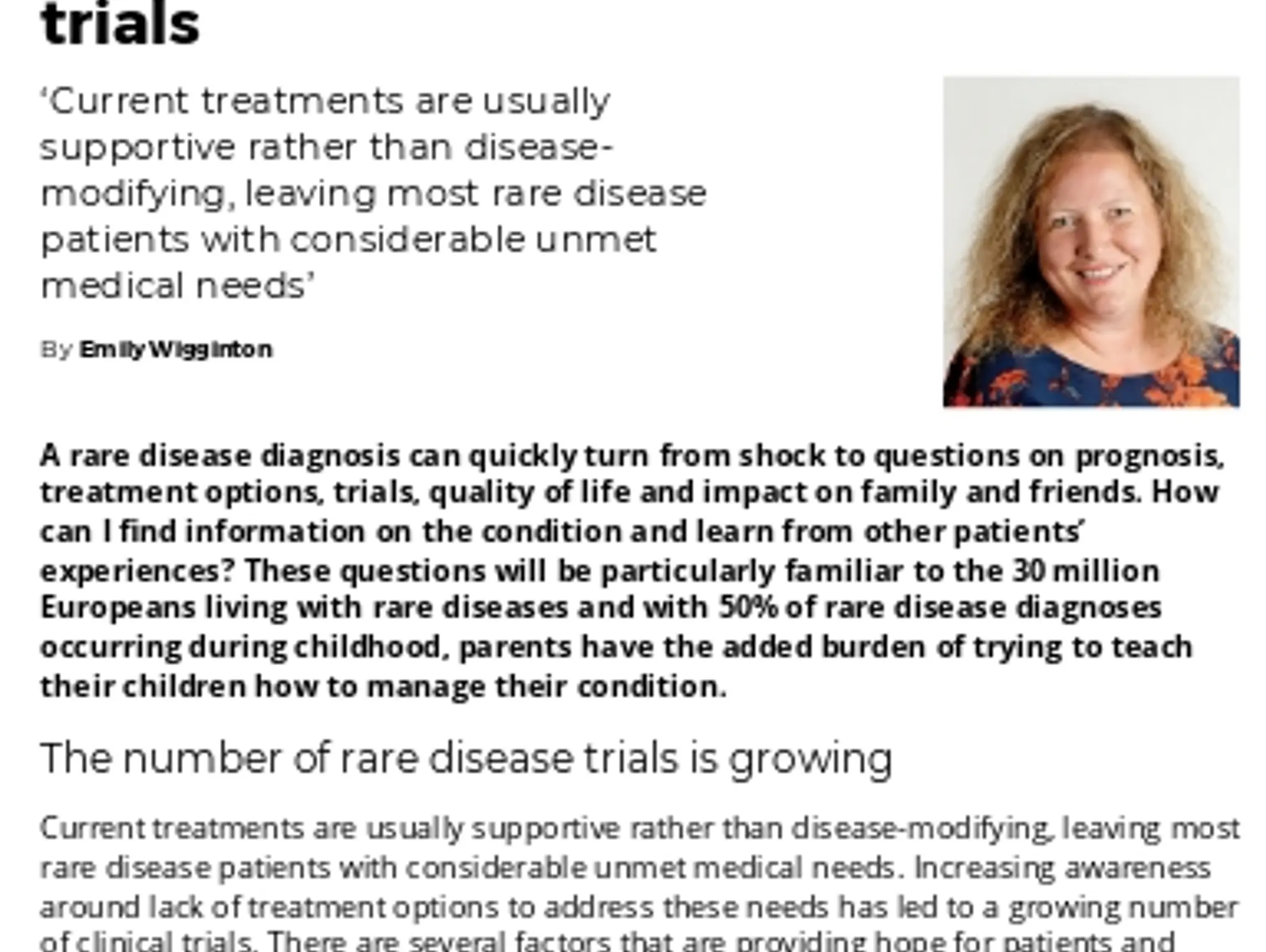 19 - TL BEDROCK - The increasing value of rare disease trials