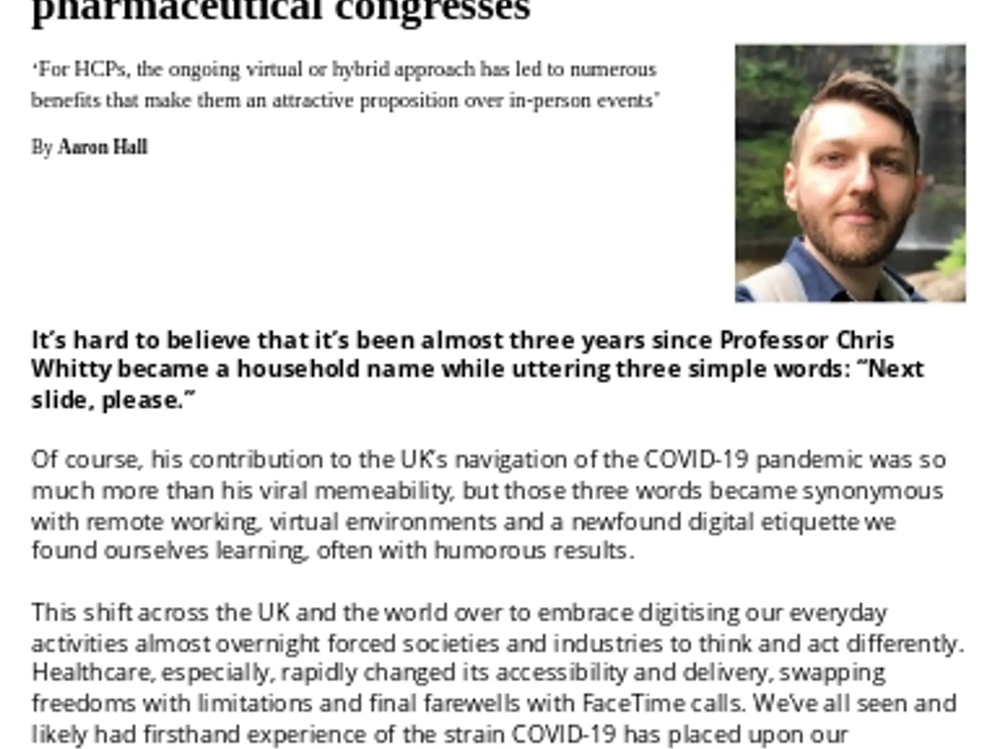 31 - TL PURPLE AGENCY - Next congress, please: making the most of virtual pharmaceutical congresses
