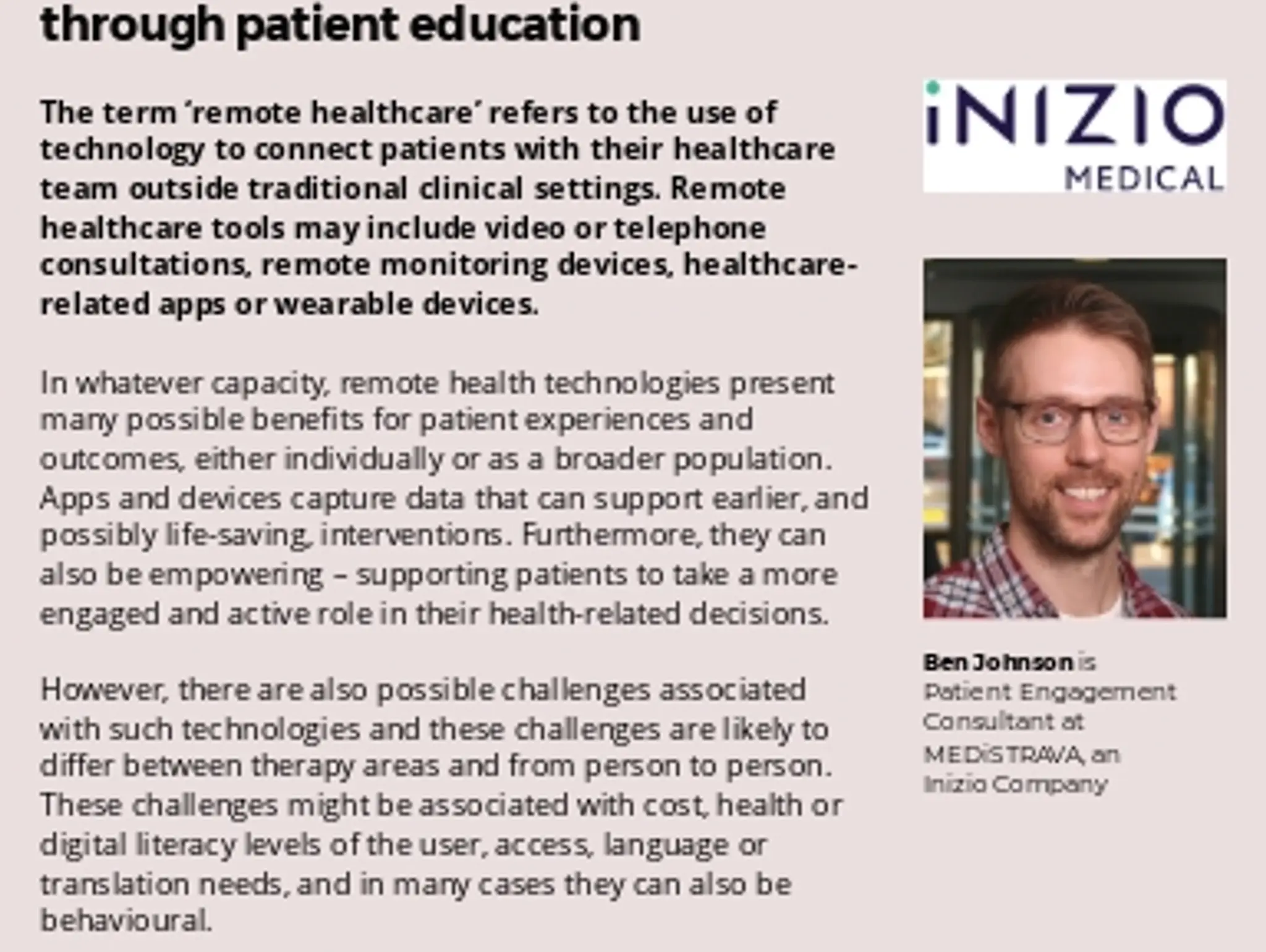 34 - TRENDS: iNIZIO Medical