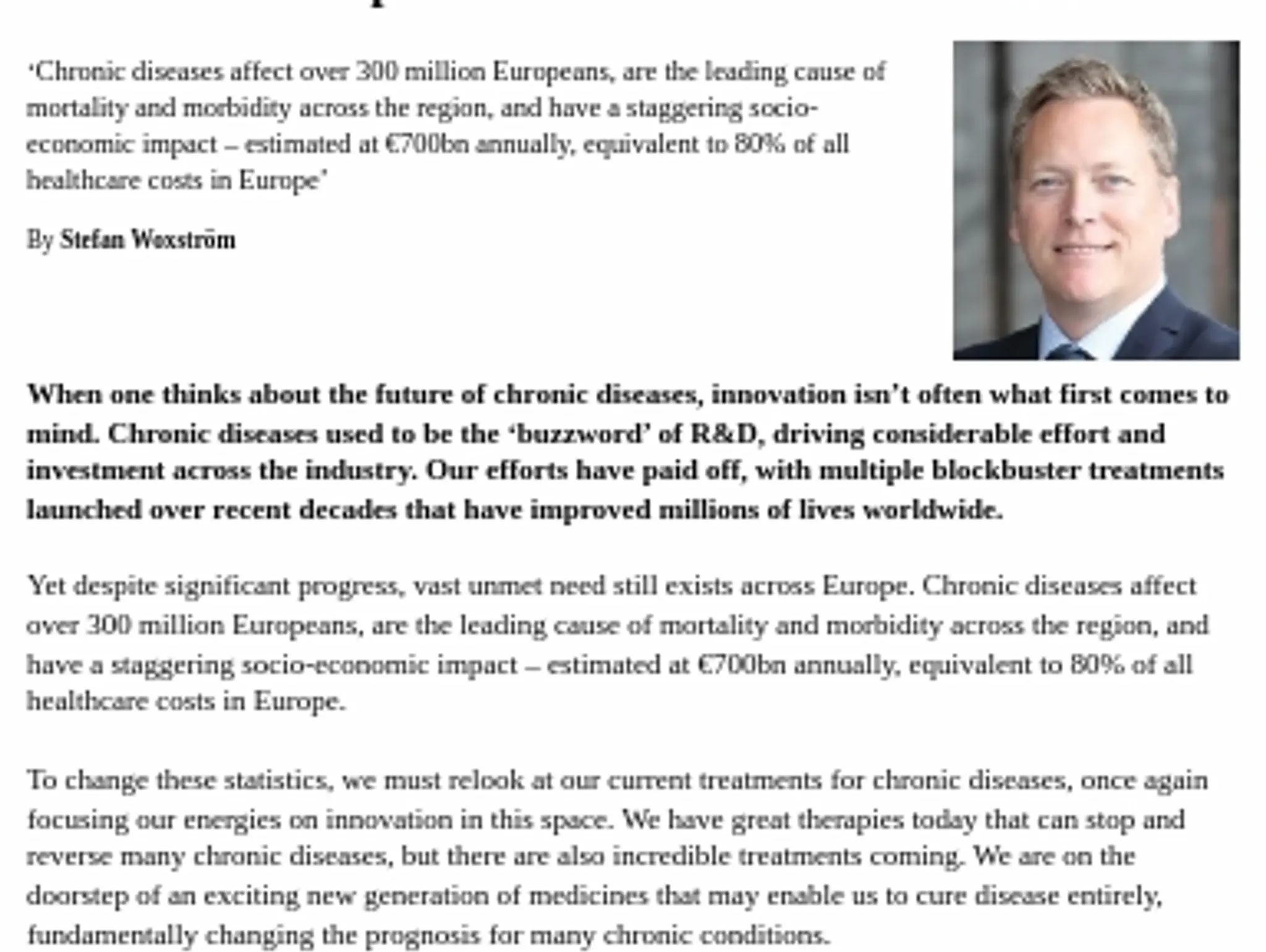 27 - TL ASTRA ZENECA - Harnessing innovation to change the future of chronic diseases in Europe