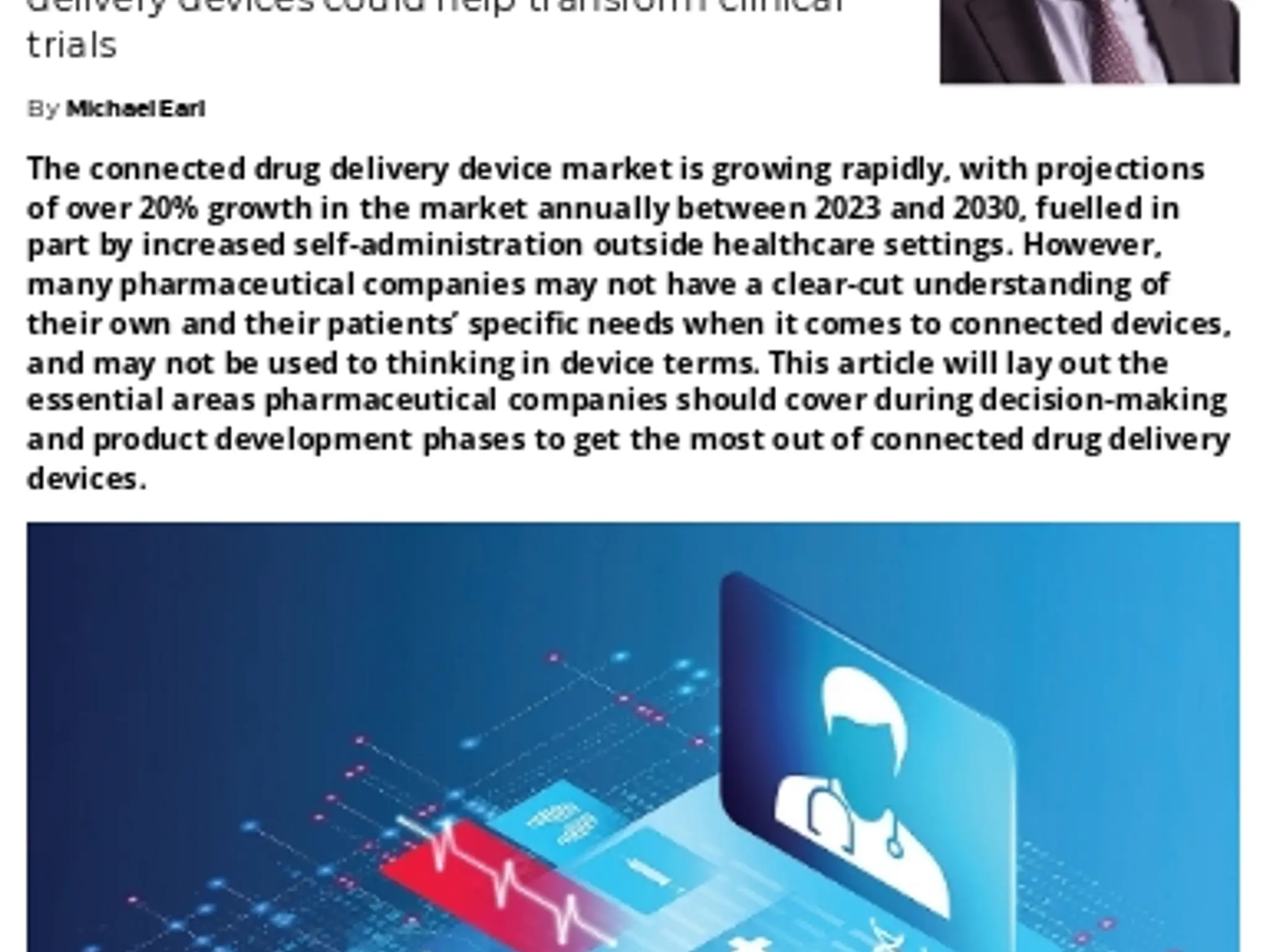 16-17 - DRUG DELIVERY DEVICES - Connected devices: key considerations for pharmaceutical companies