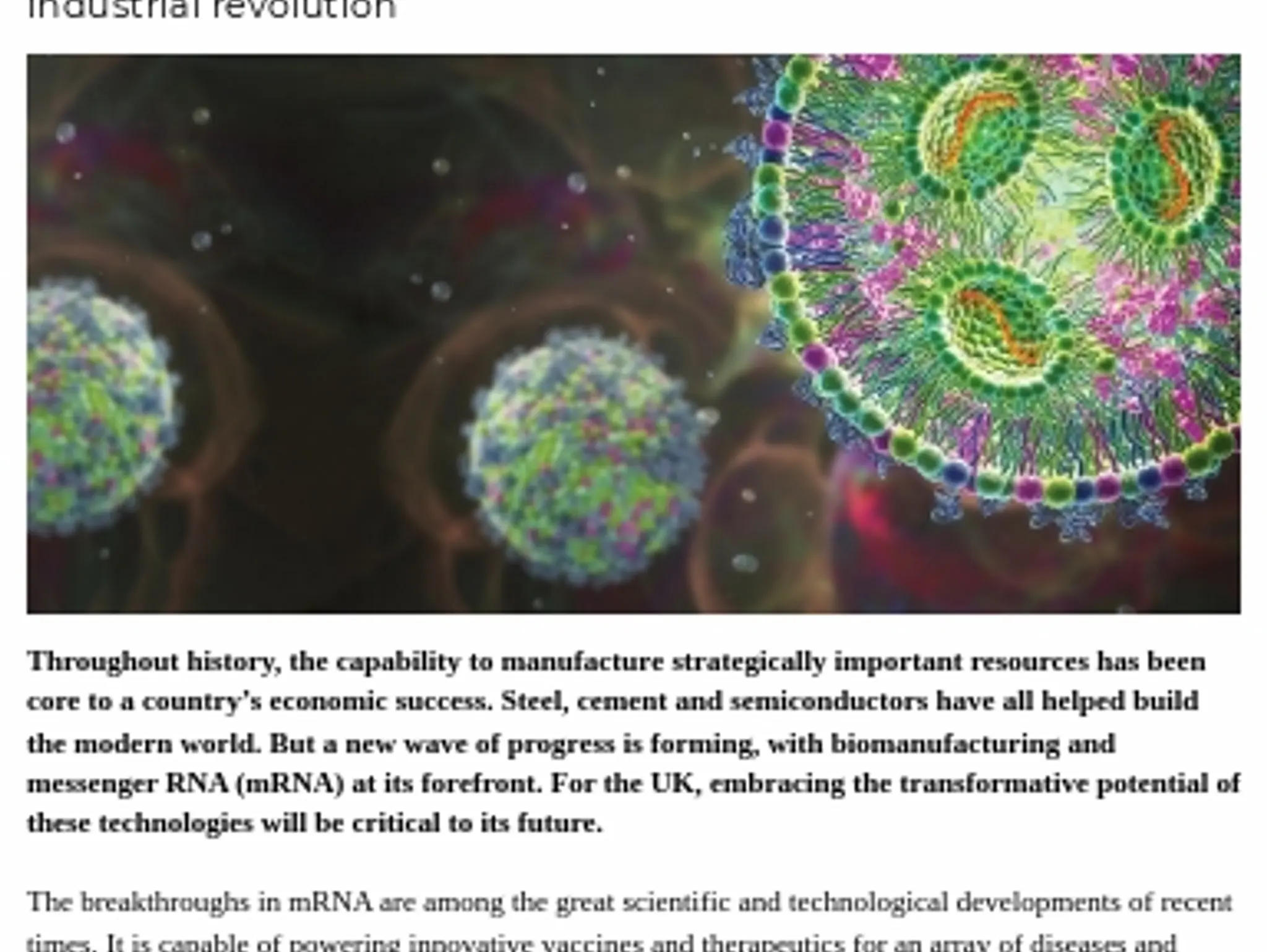 18-19 - MRNA THERAPEUTICS - Turning the UK into an mRNA superpower: what would it take?