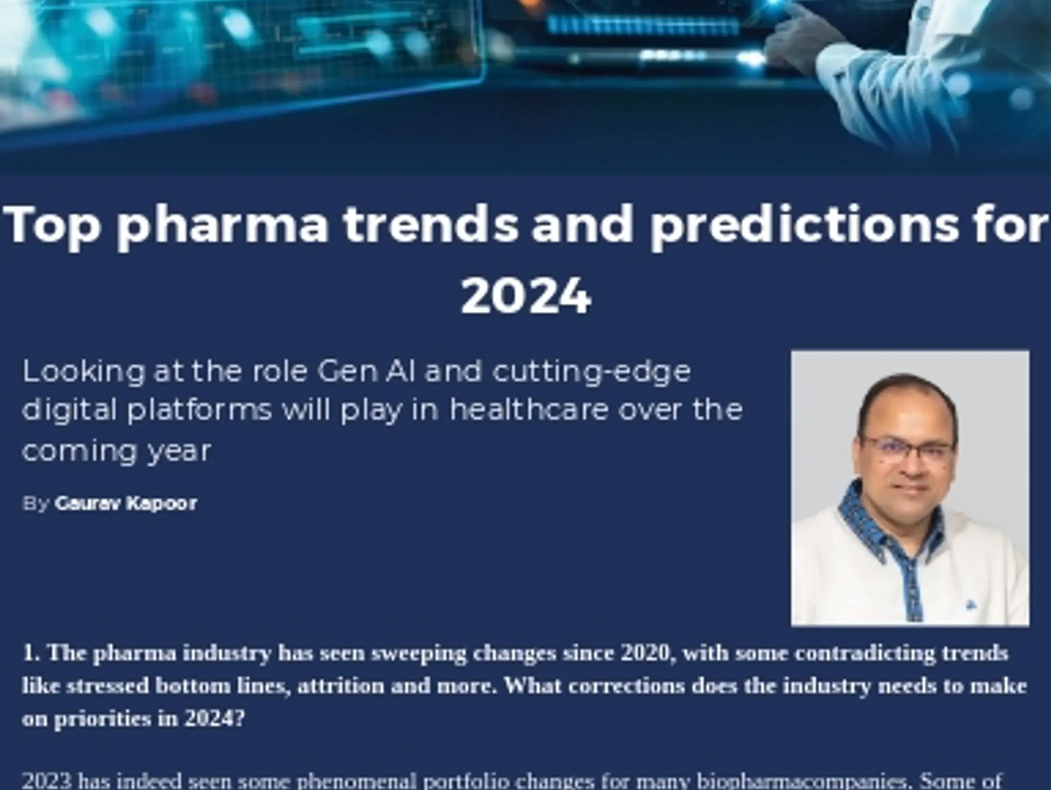 24-25 - TOP PHARMA TRENDS IN 2024 - Top pharma trends and predictions for 2024