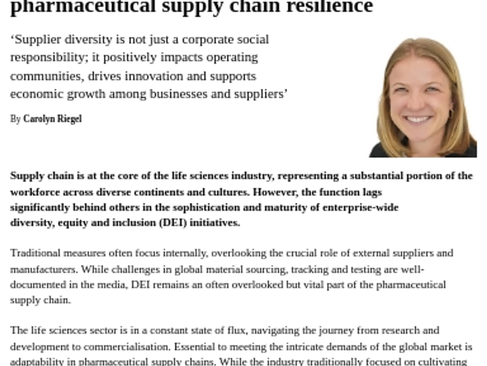 28 -  TL VYNAMIC - Committing to diversity: the key to pharmaceutical supply chain resilience