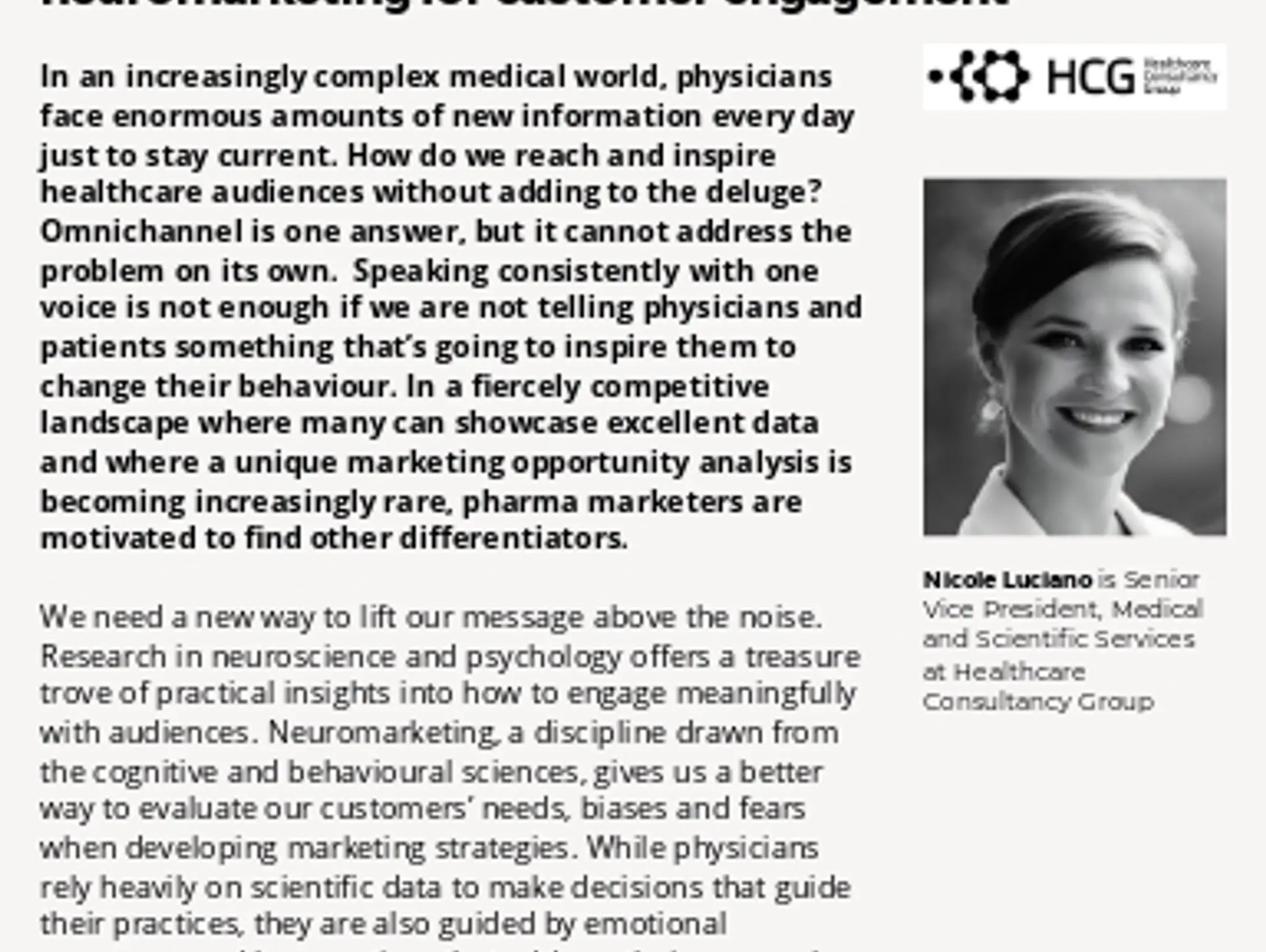 29 - TRENDS: HCG Heatlhcare Consultancy Group