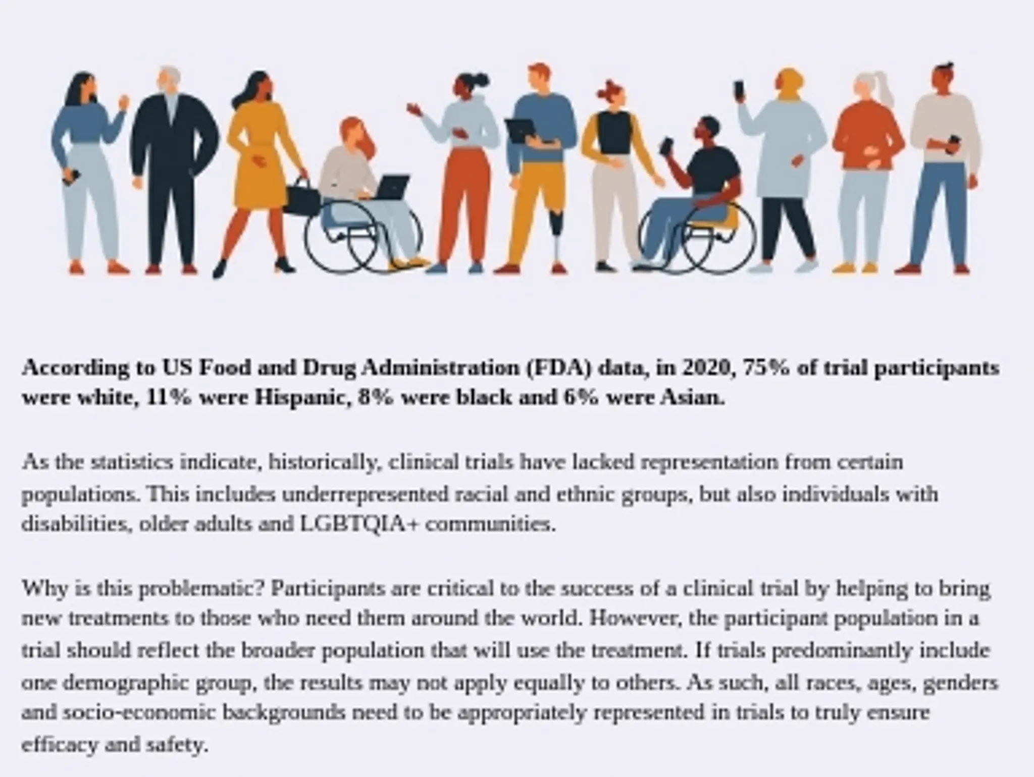 CLINICAL TRIALS - Driving diversity in clinical research