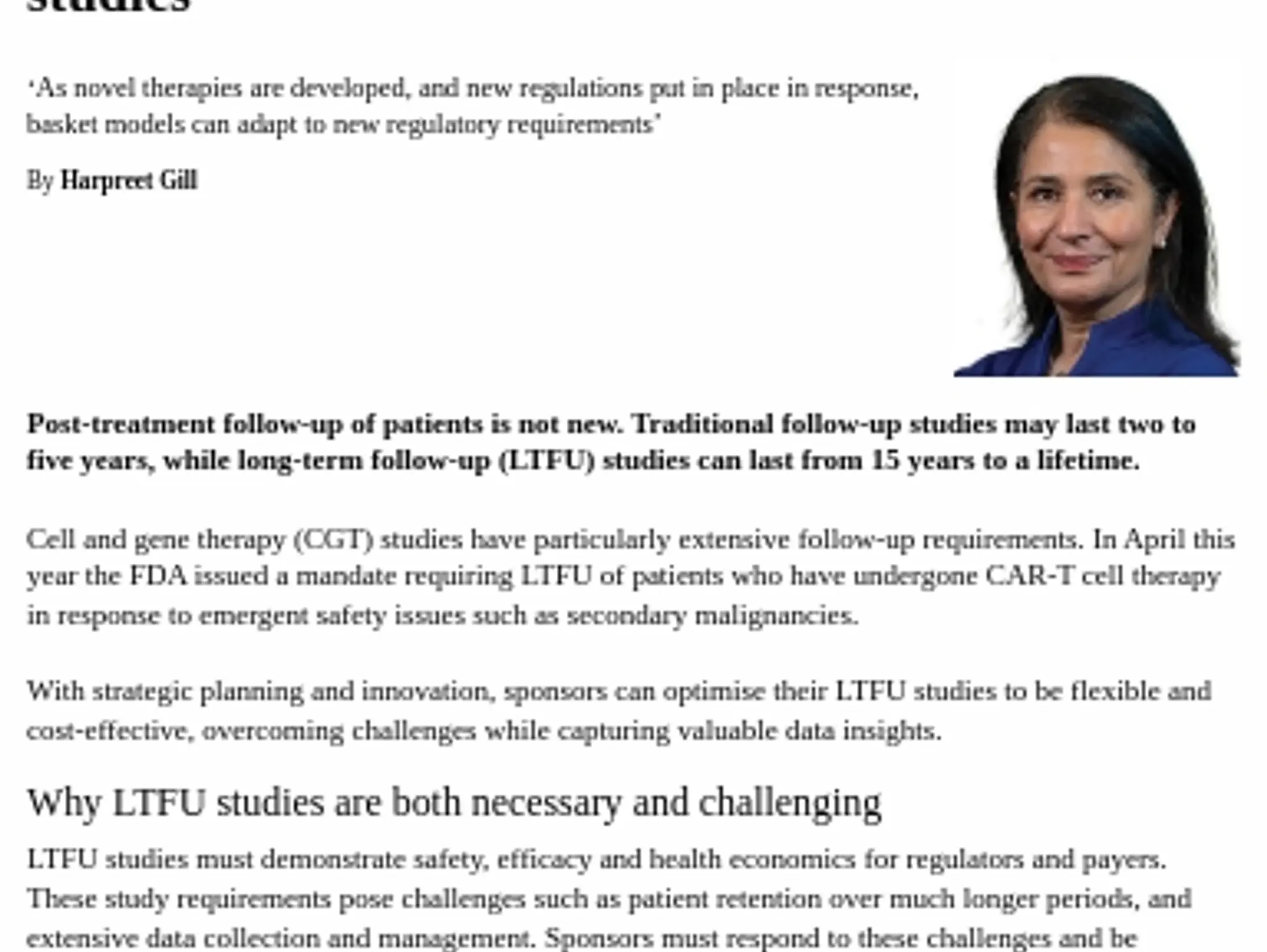 TL ICON - Innovation and flexibility in long-term follow-up studies