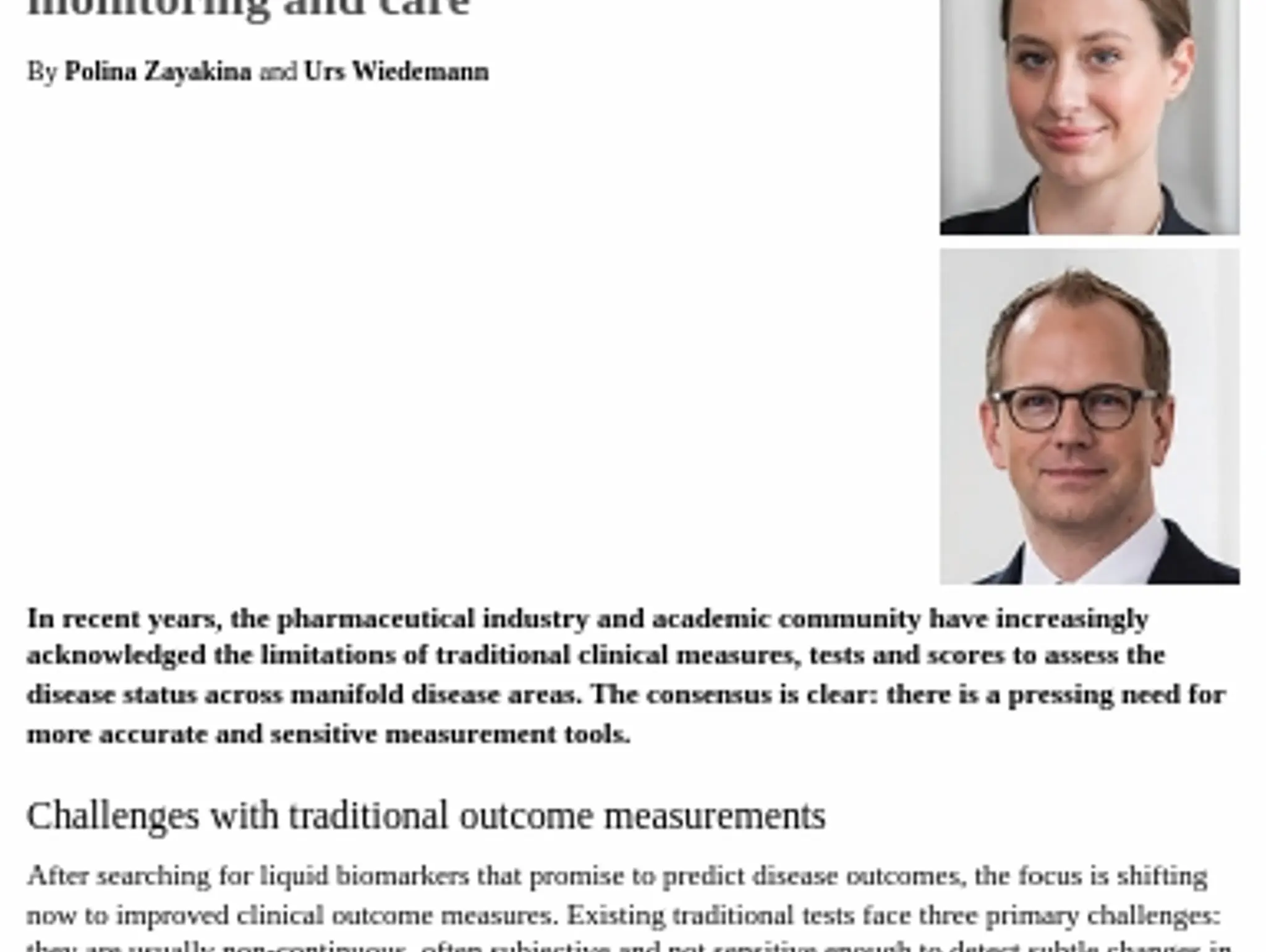 TL STRADOO - Digital biomarkers: reinventing patient monitoring and care