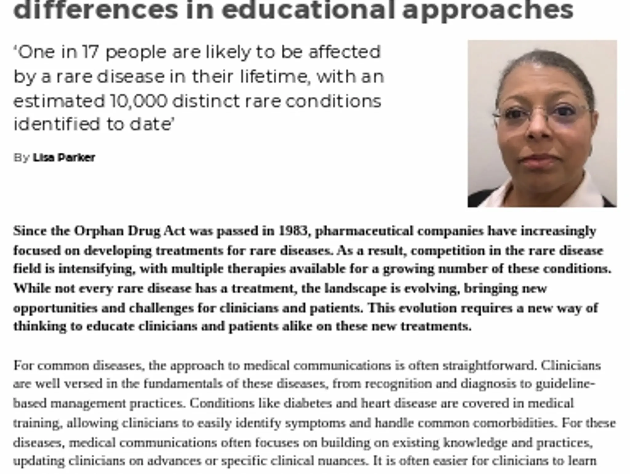 TL EMOTIVE - Rare vs common diseases: key differences in educational approaches