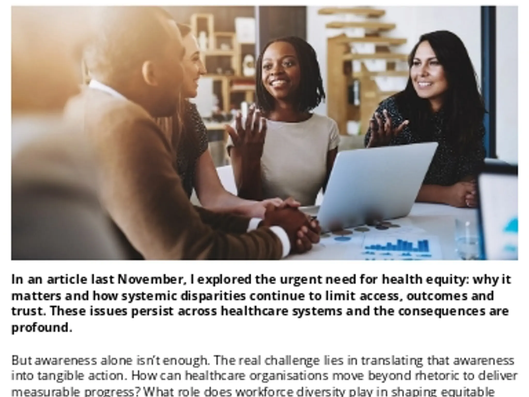 15 Bridging the gap: from awareness to action in health equity