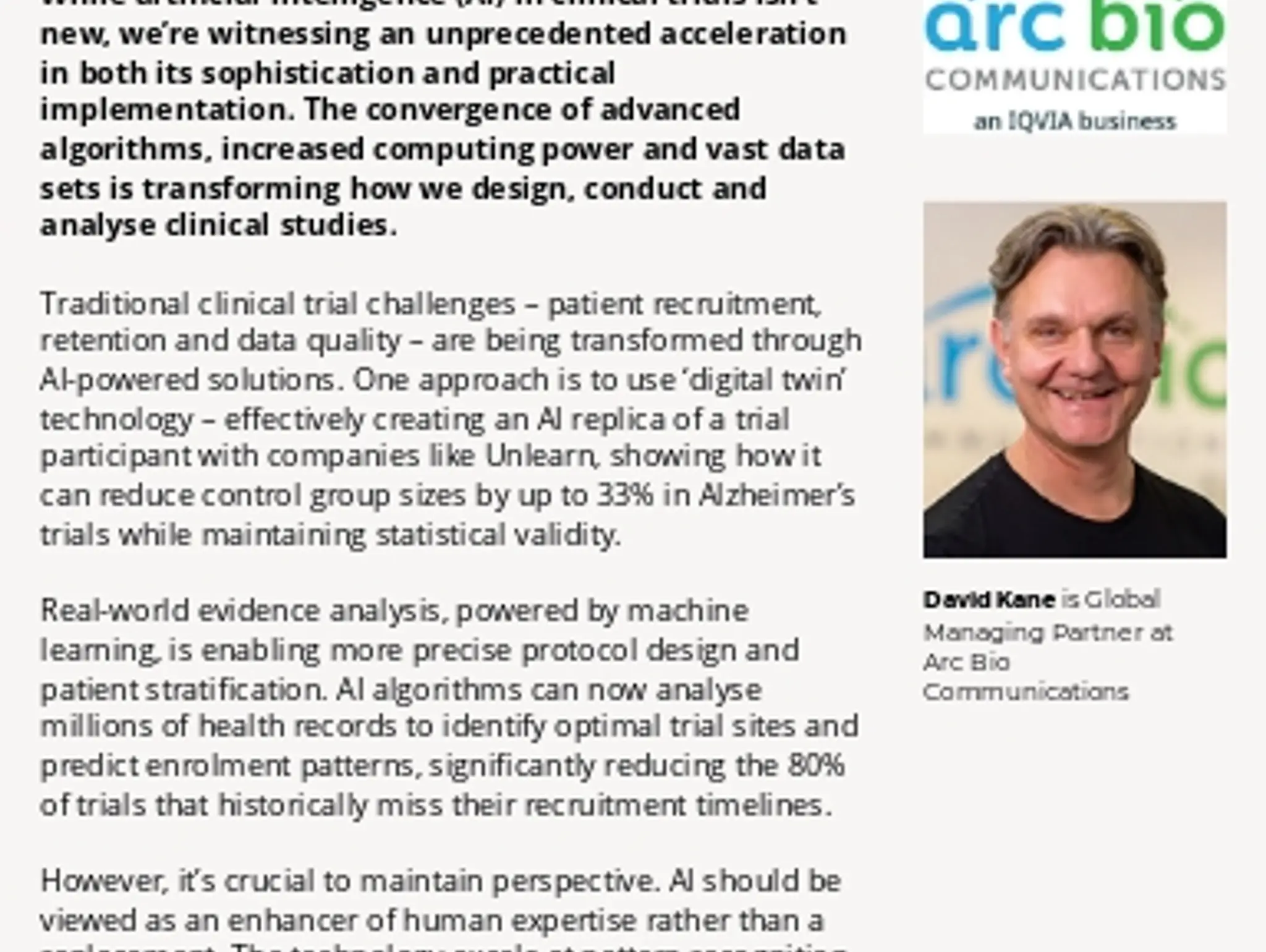 27 TRENDS: arc bio