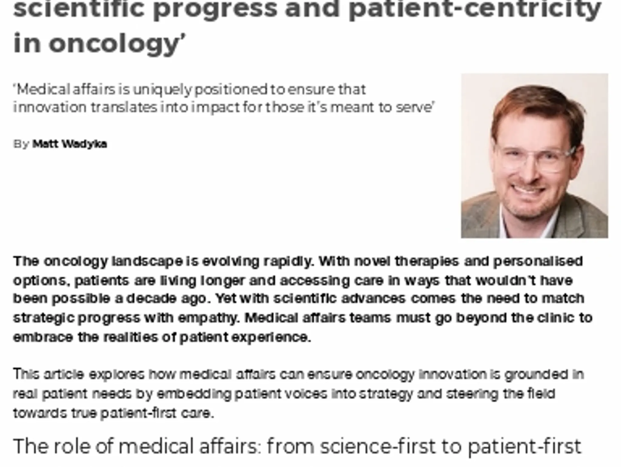31Obsidian - Maximising impact in medical communications: where are we now and where are we heading?