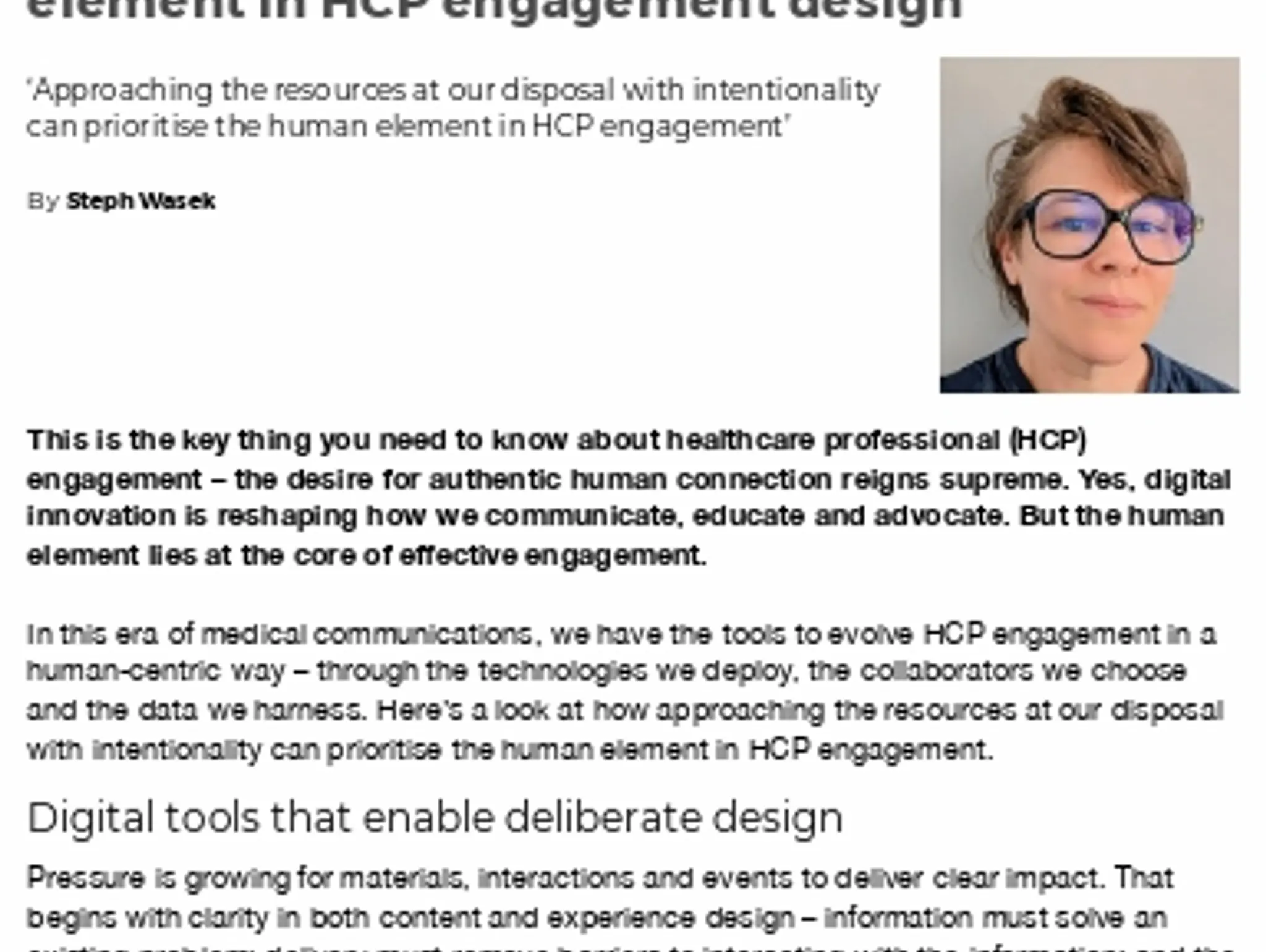 33 TL BIONICAL SOLUTIONS - Patient activation – not just a strategy but a necessity