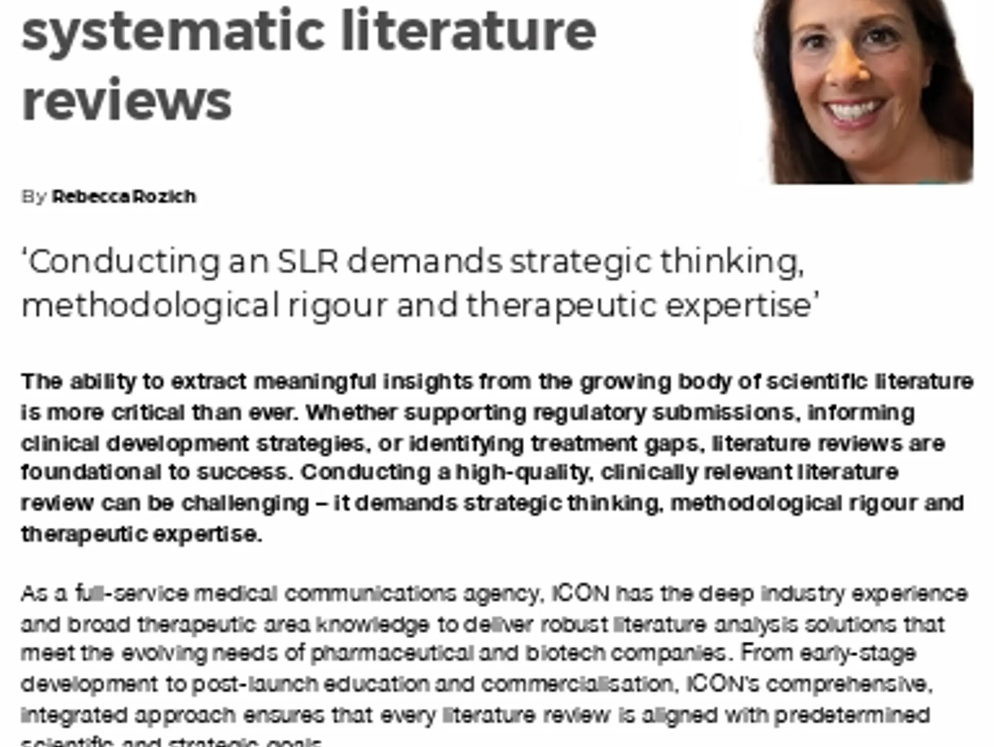 17 TL ICON - Smarter strategies for systematic literature reviews
