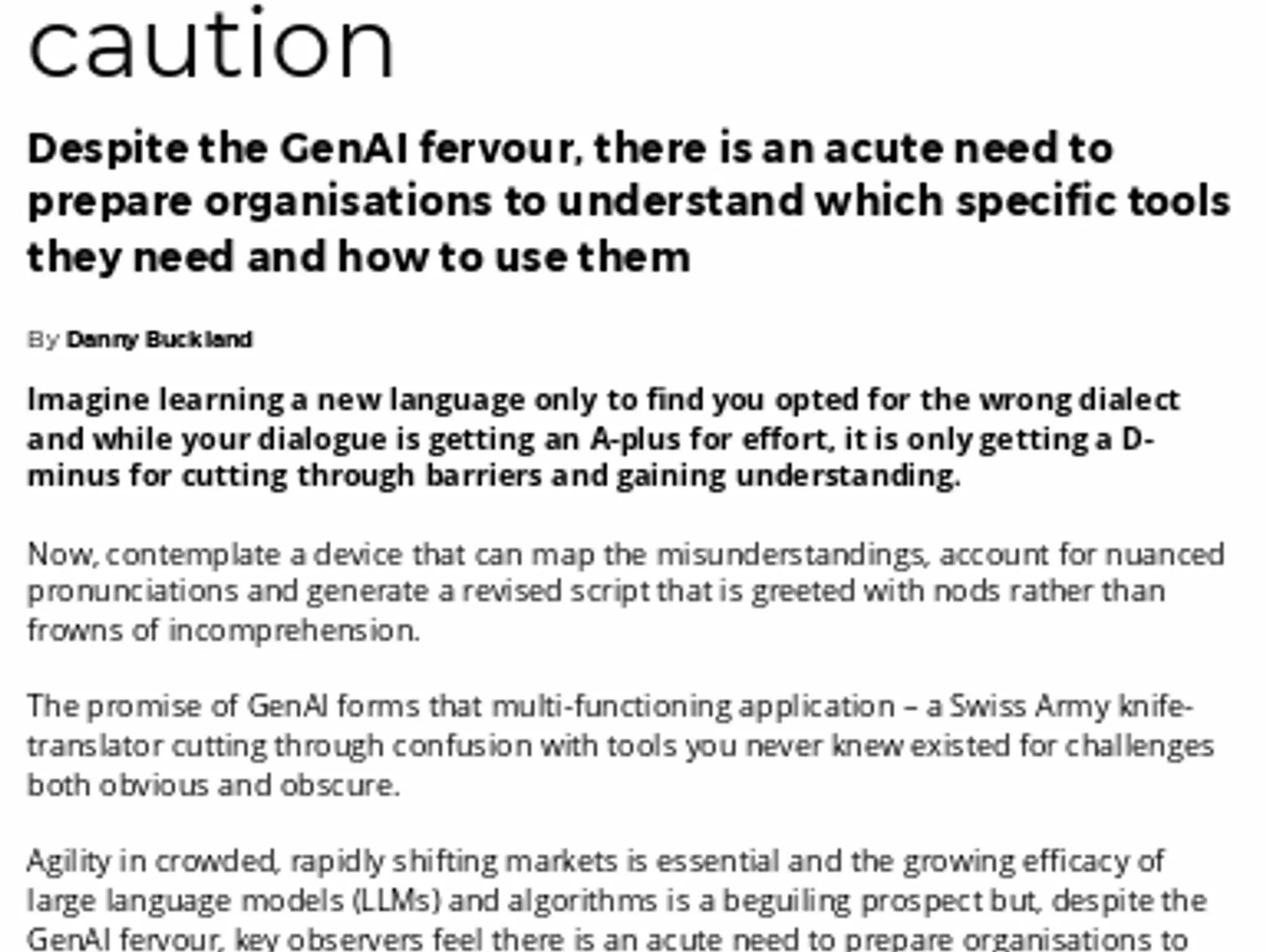 34-36 GenAI: embracing the transformation – with caution