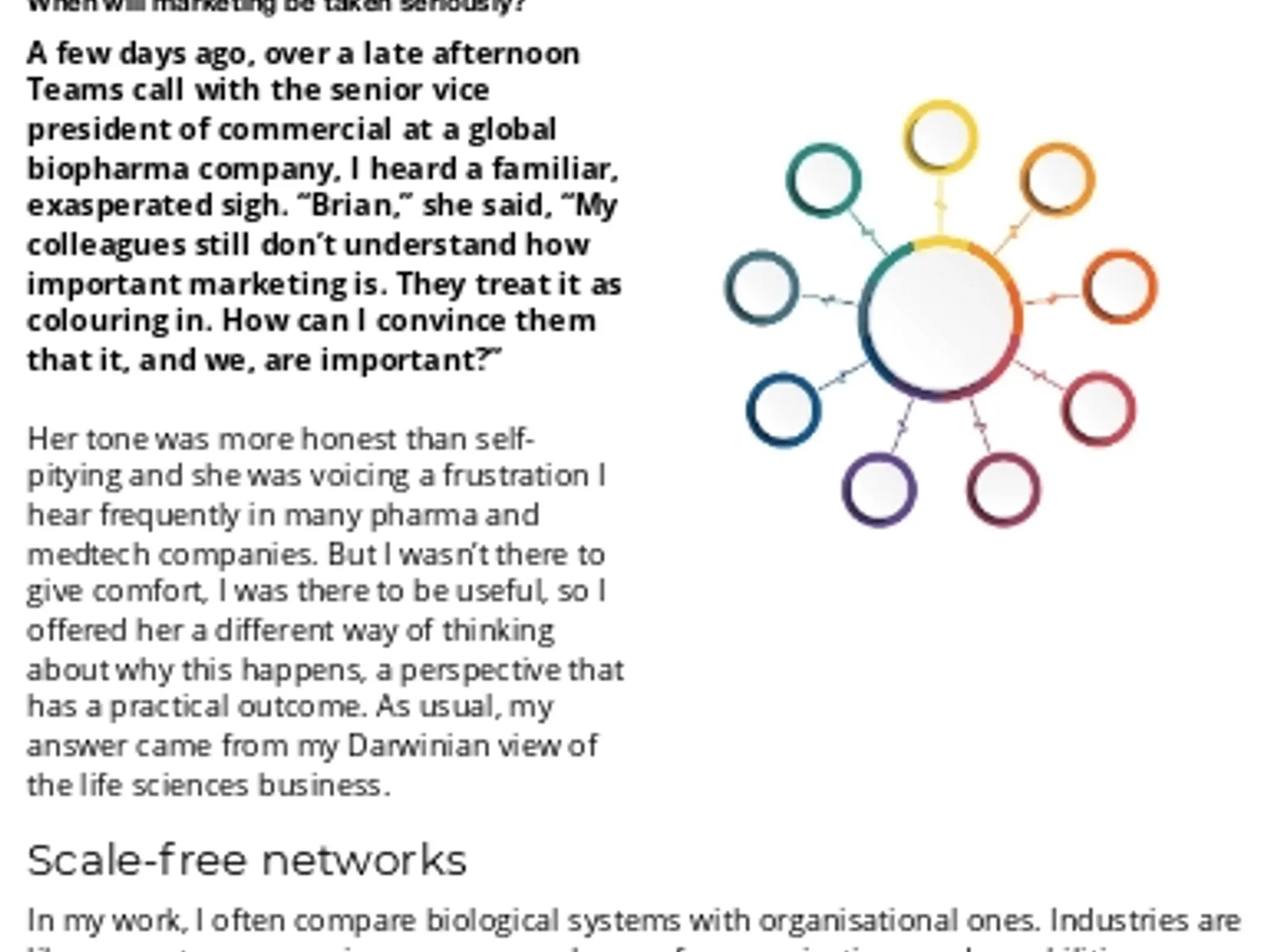 12 Brian D Smith Darwin’s Medicine - THE HUBS AND THE SPOKES