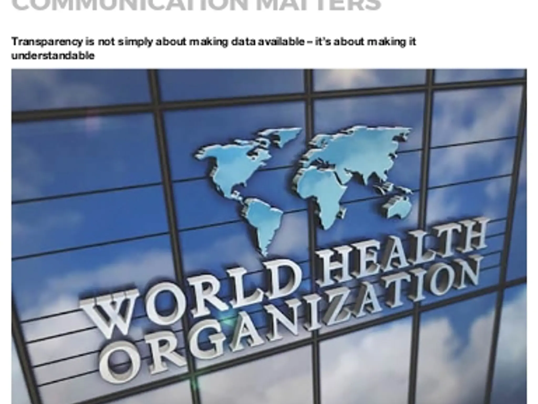 15 WHEN INNOVATION ISN’T ENOUGH: VACCINE COMMUNICATION MATTERS