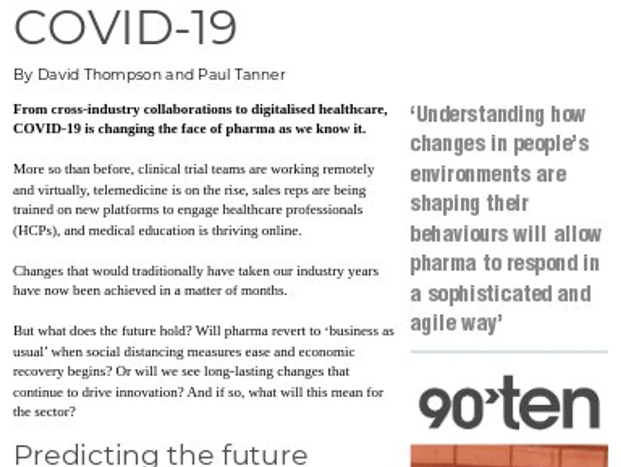 33 - How to create real, lasting change after COVID-19