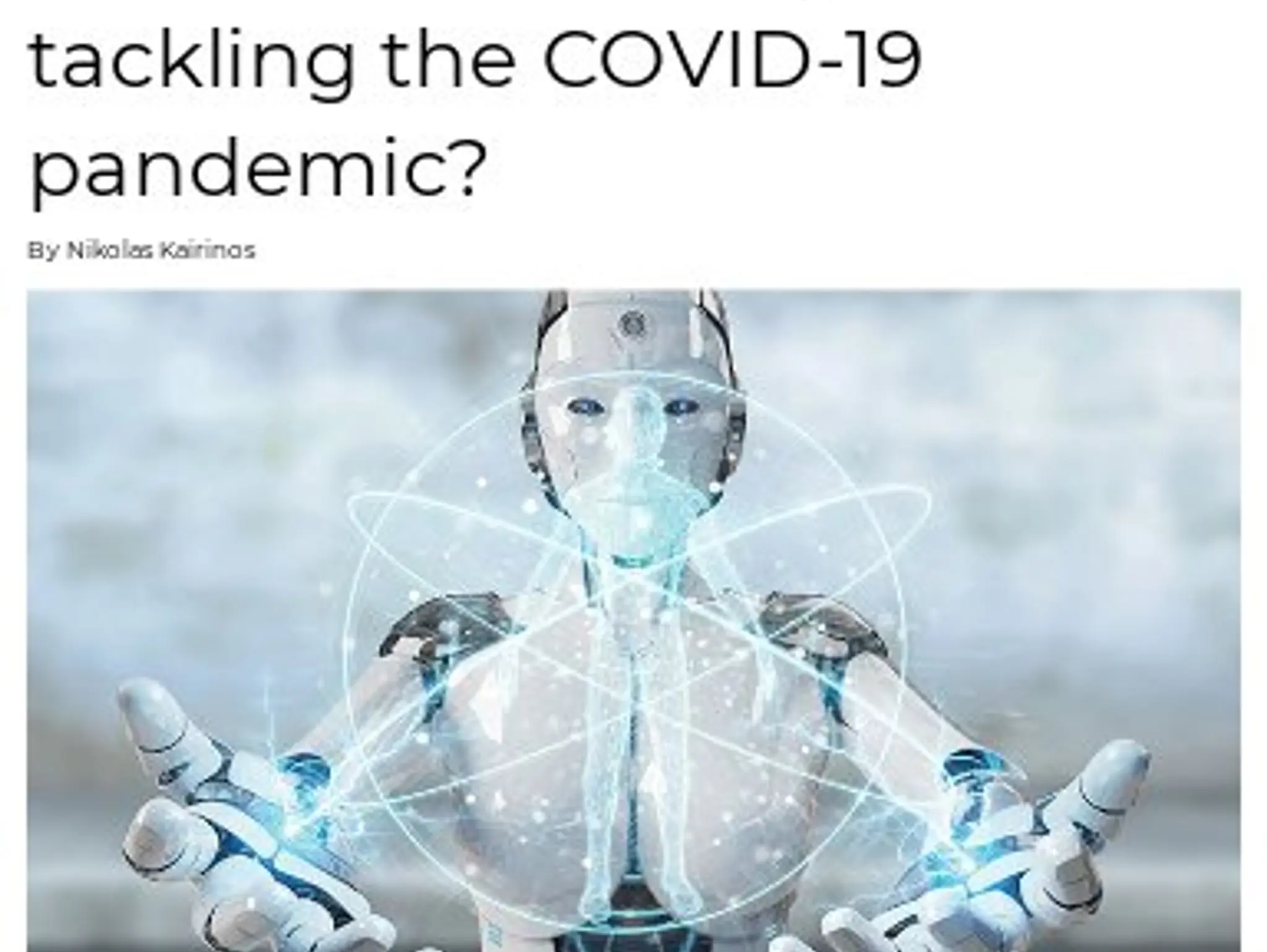 20-21 - Has AI been the key to tackling the COVID-19 pandemic?