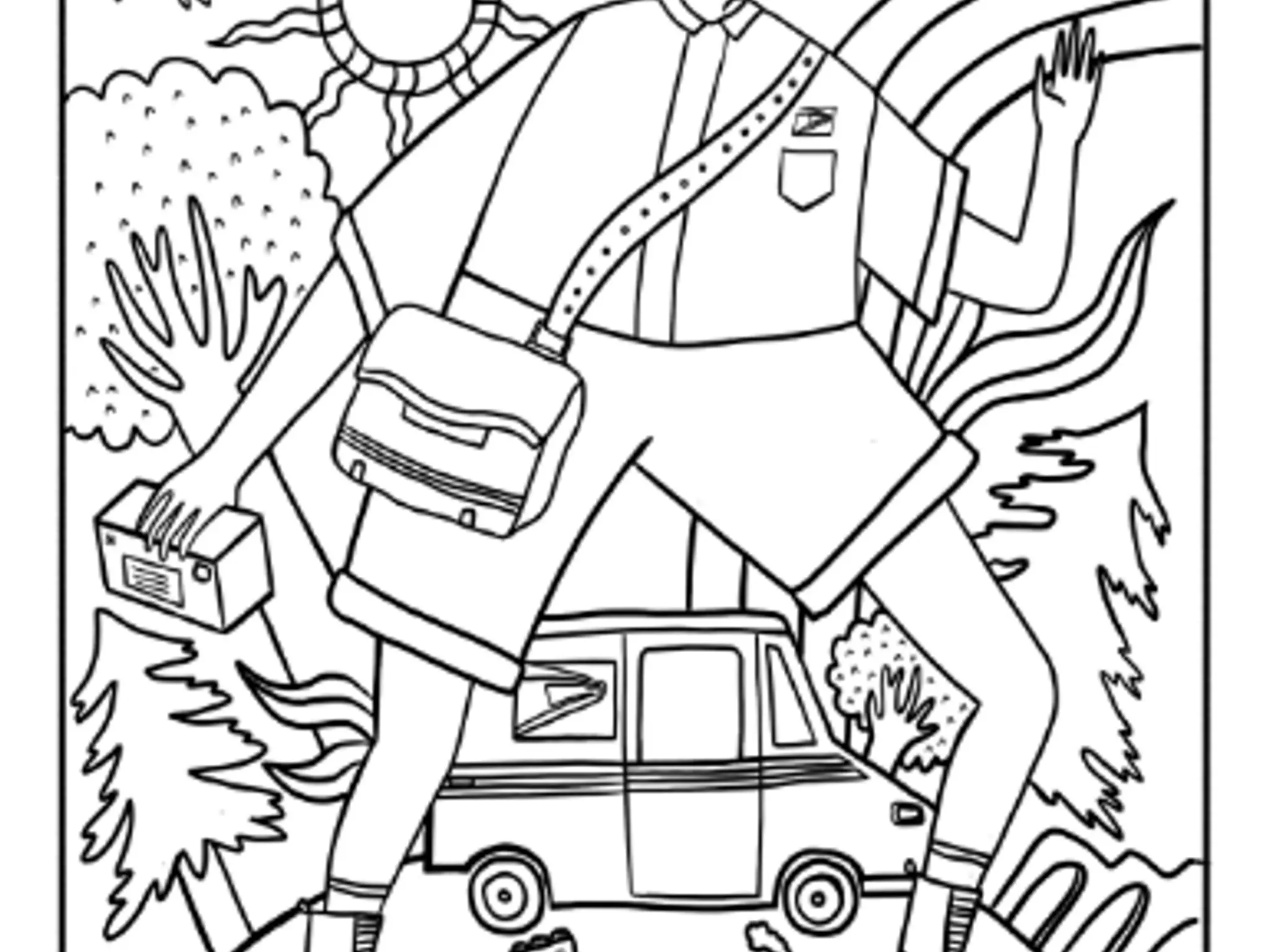 Color in the Postal Route