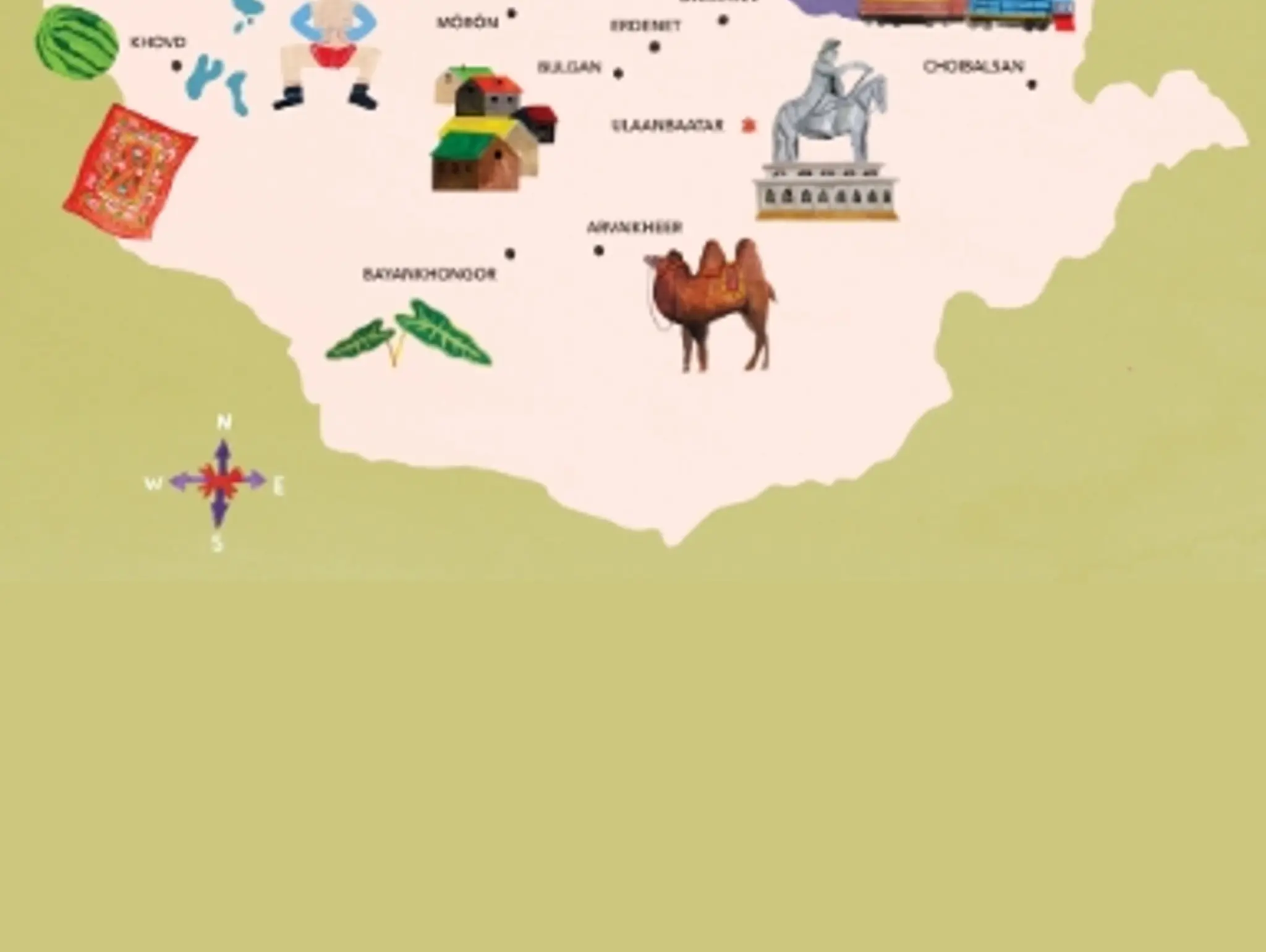 Map of Mongolia