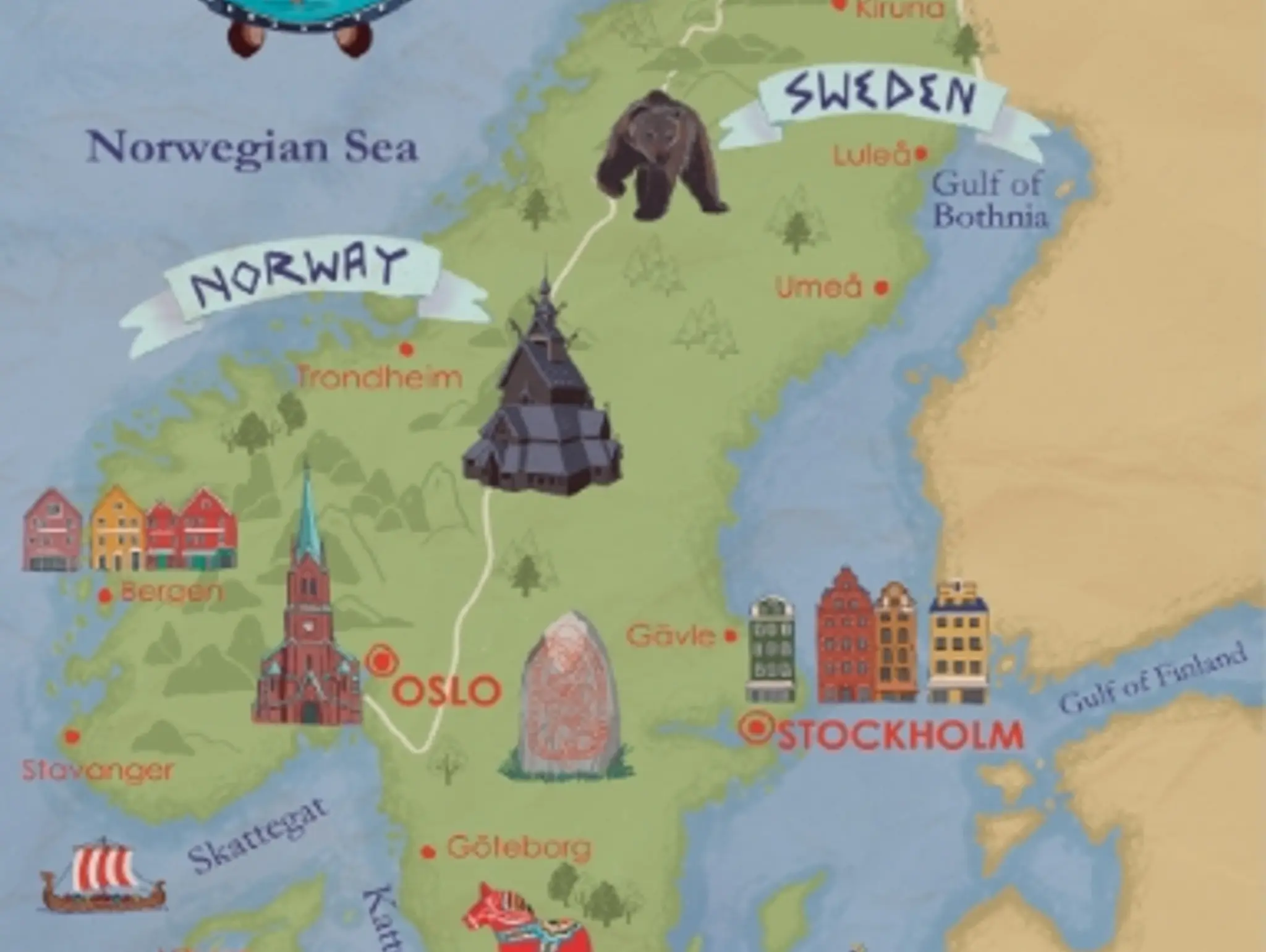 Map of Scandinavia