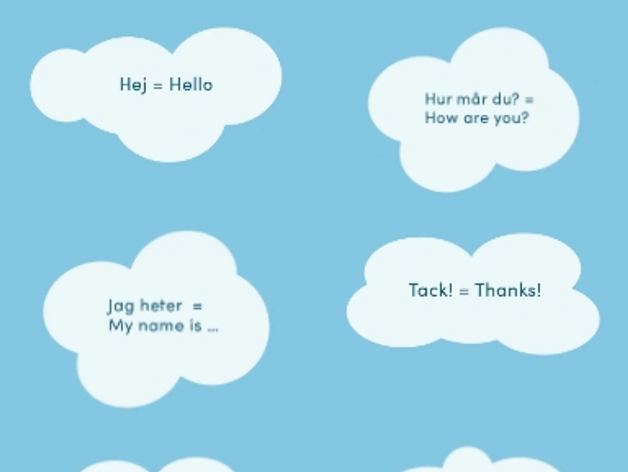 In Swedish, We Say Hej!