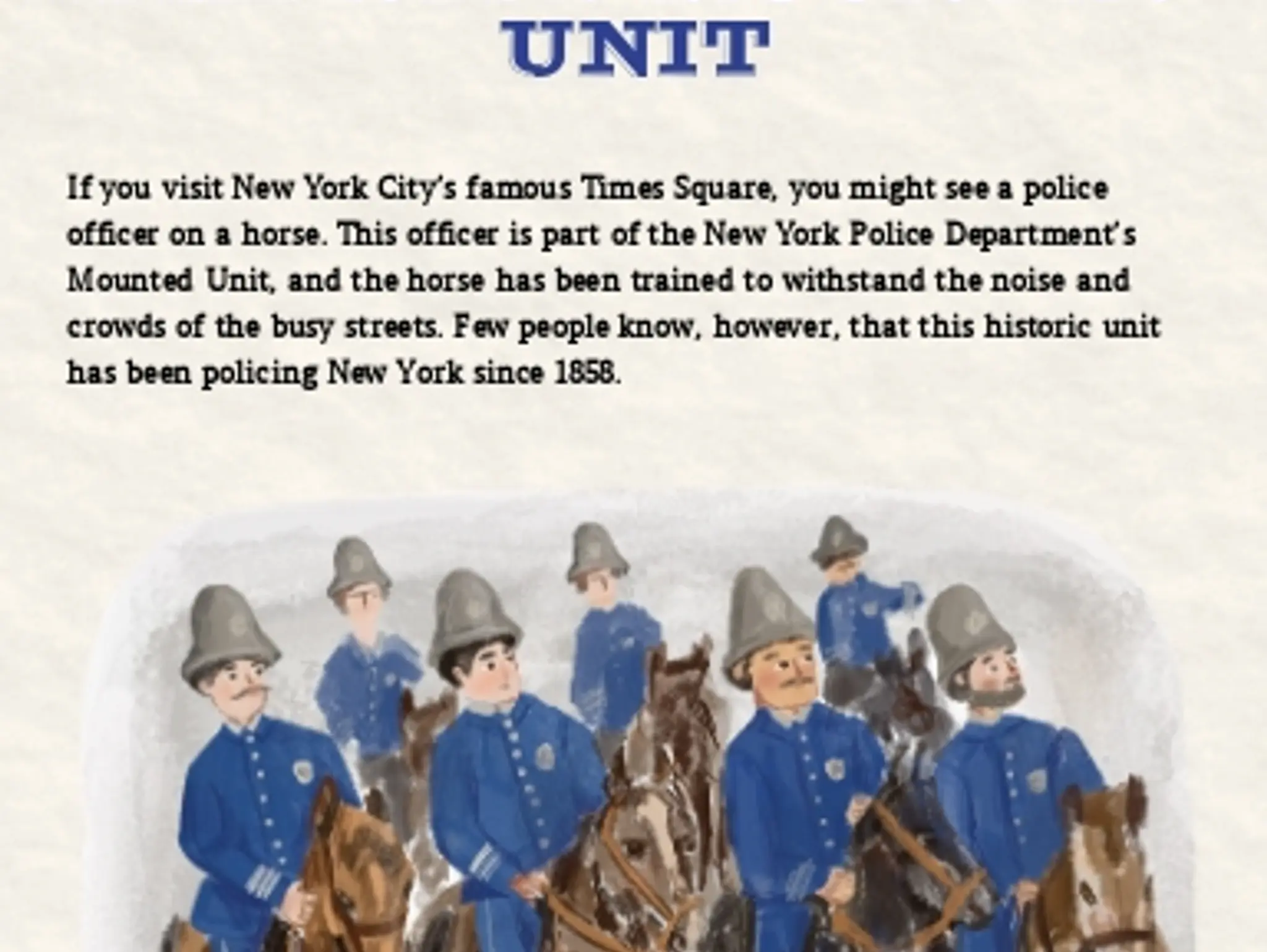 A Gilded Age Legacy: The NYPD Mounted Unit