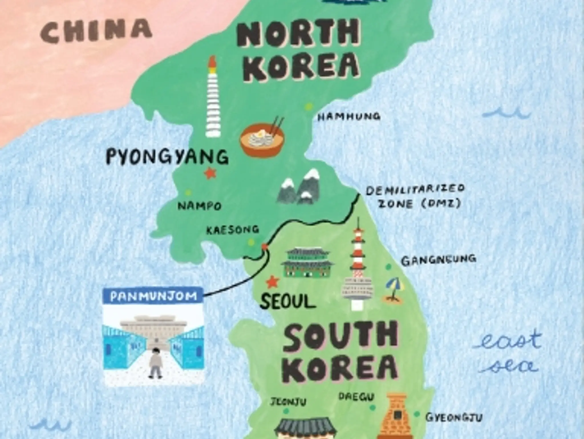 Map of the Korean Peninsula