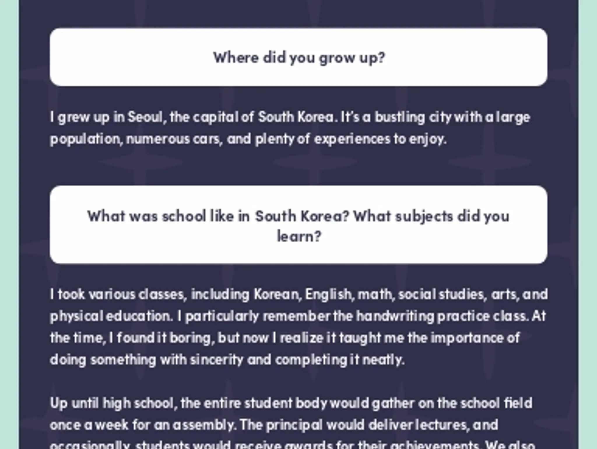 A Day in the Life: South Korea