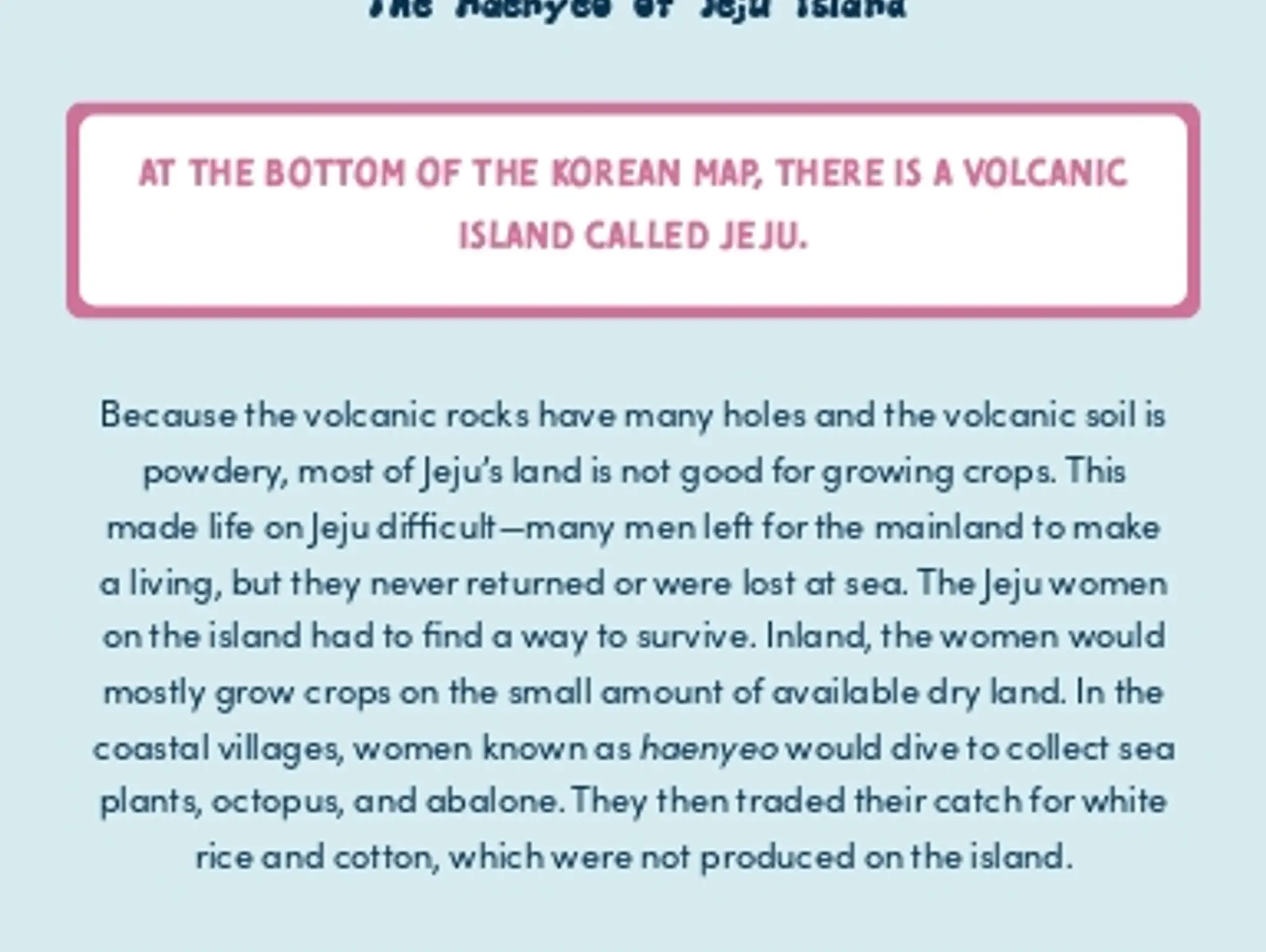 Diving In: The Haenyeo of Jeju Island