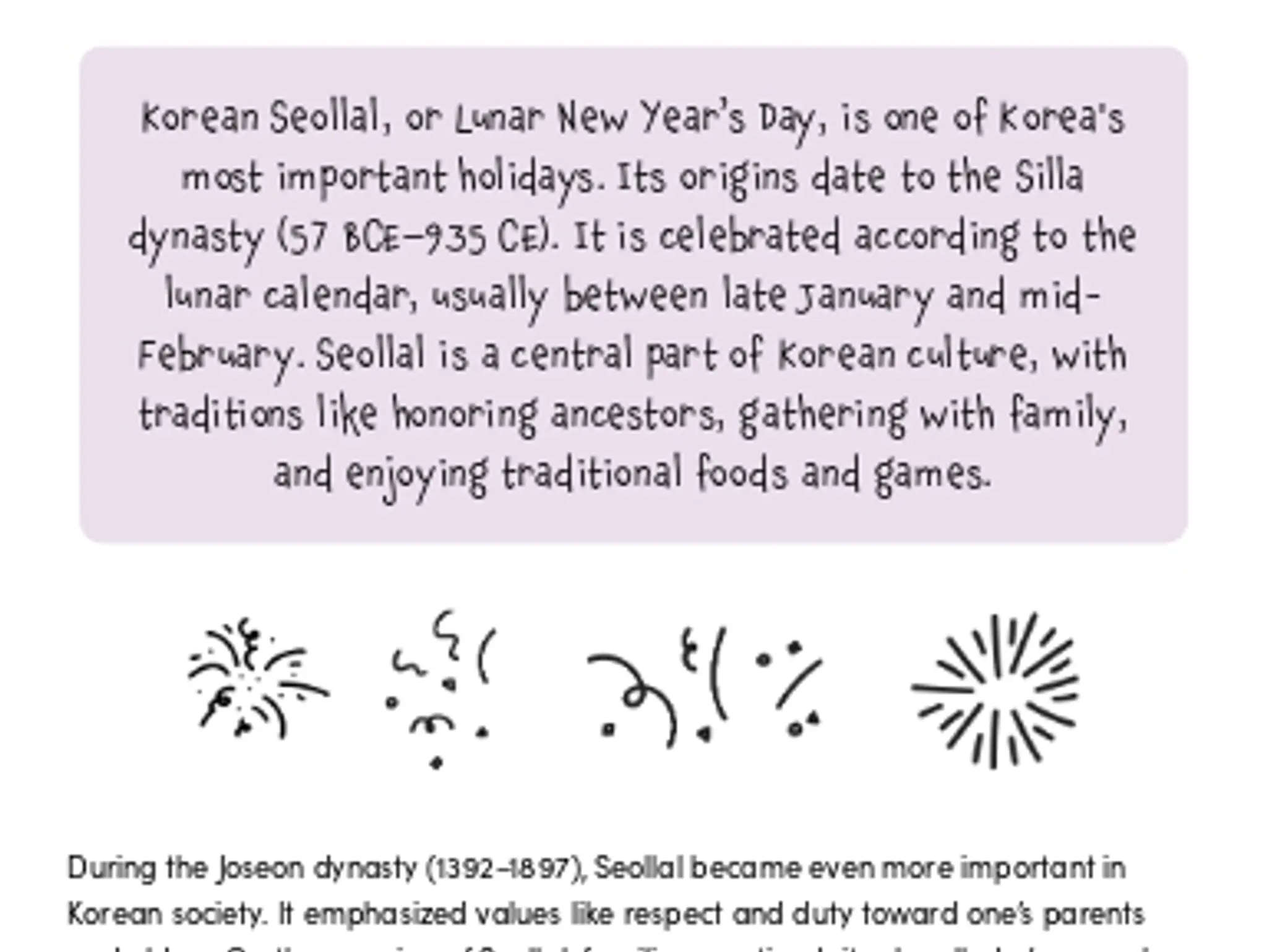 Seollal and Chuseok