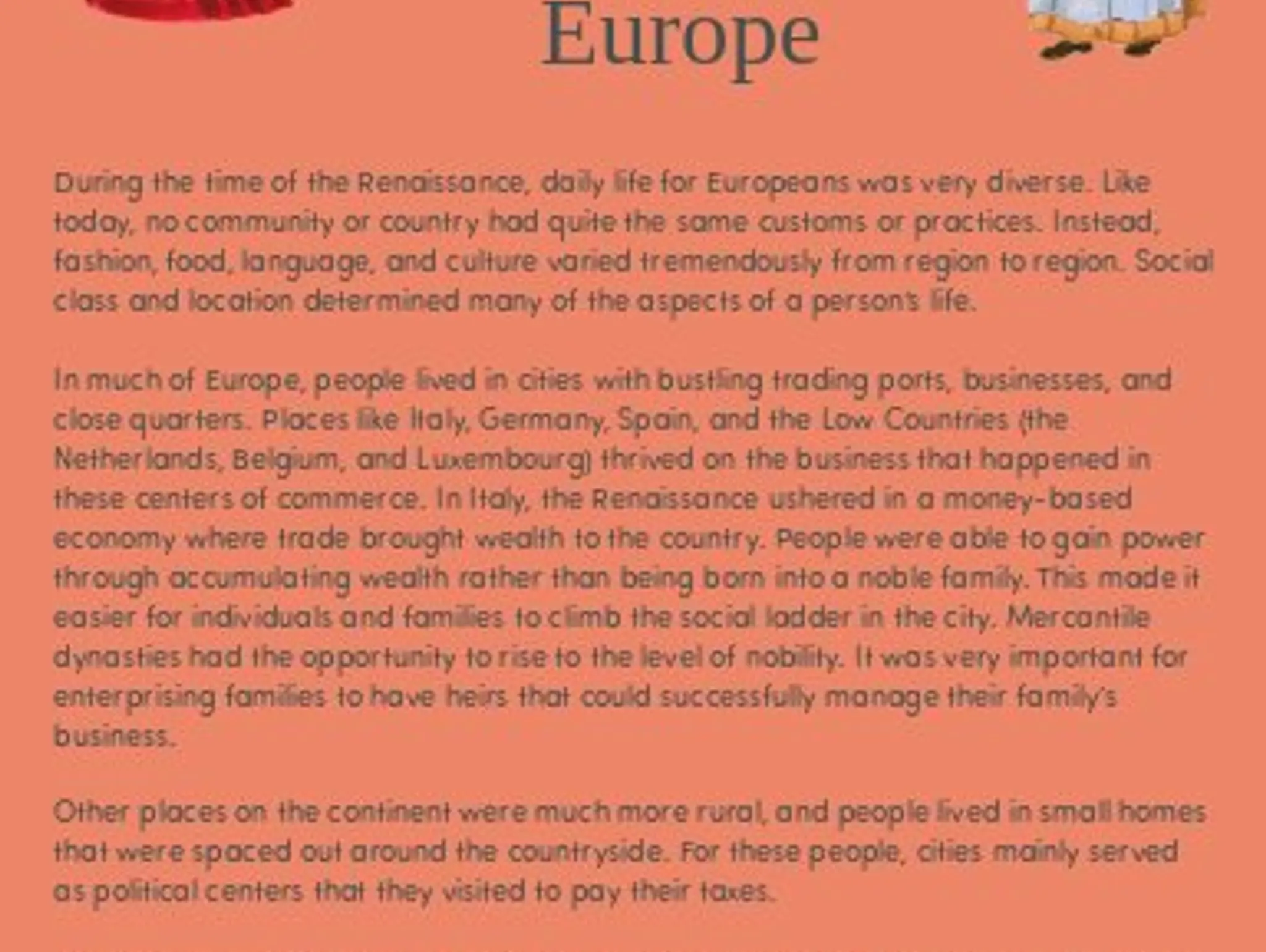 Daily Life in Renaissance Europe