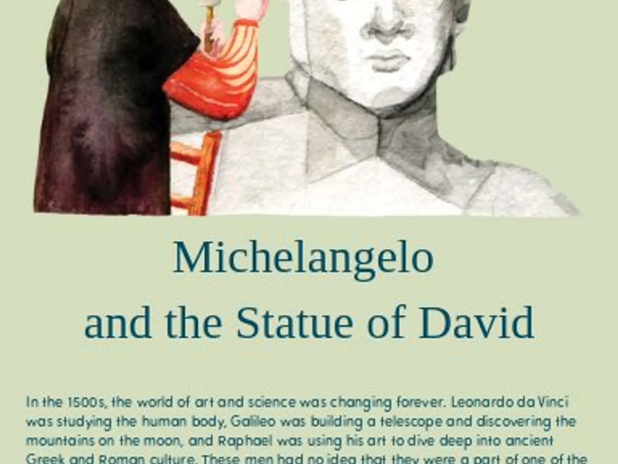 Michelangelo  and the Statue of David