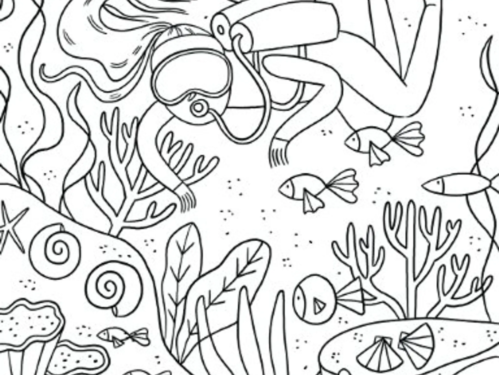 Color in the Scuba Diver